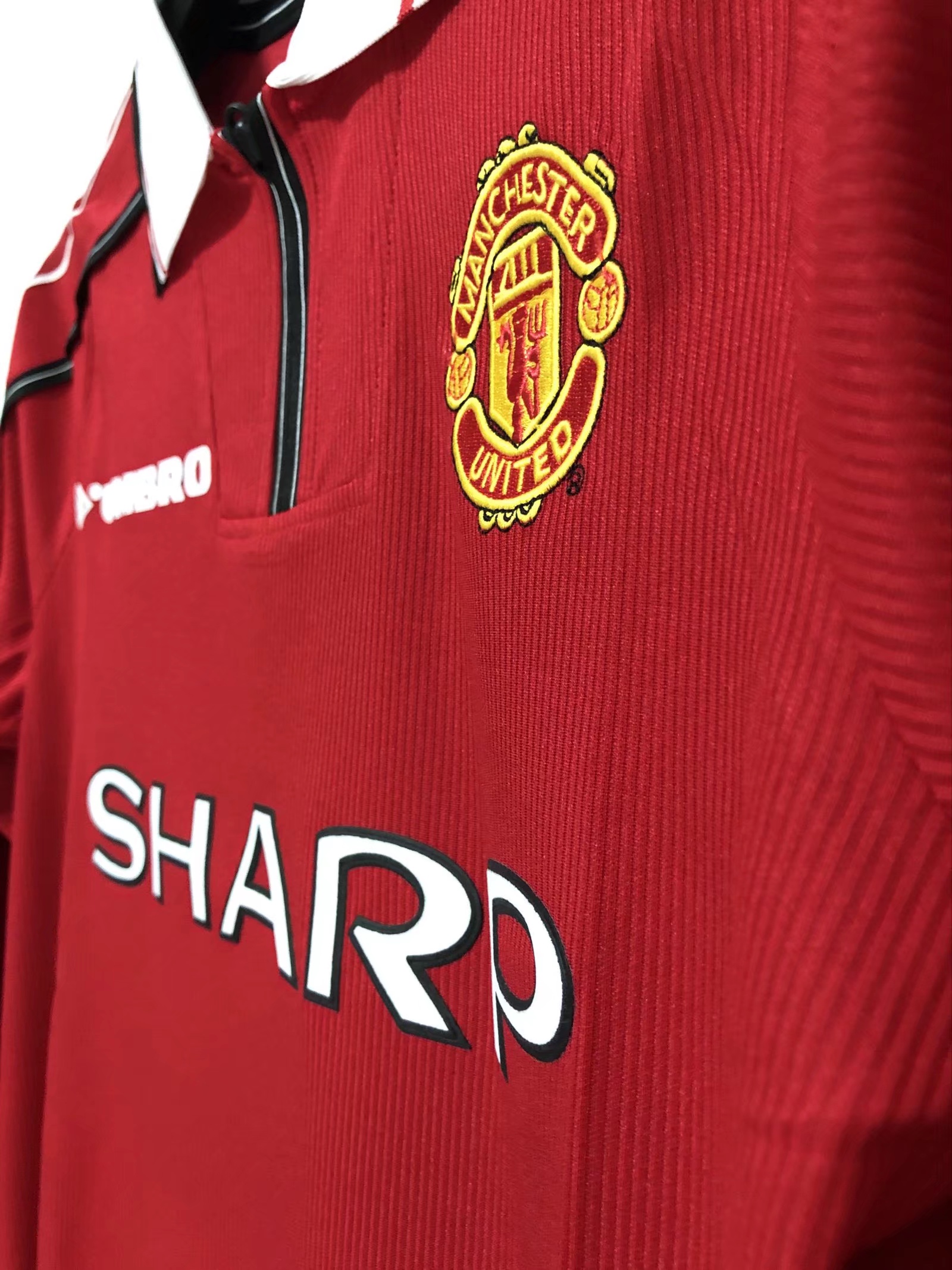 1998 Manchester United Home MUFC Long Sleeve Retro Football Shirt