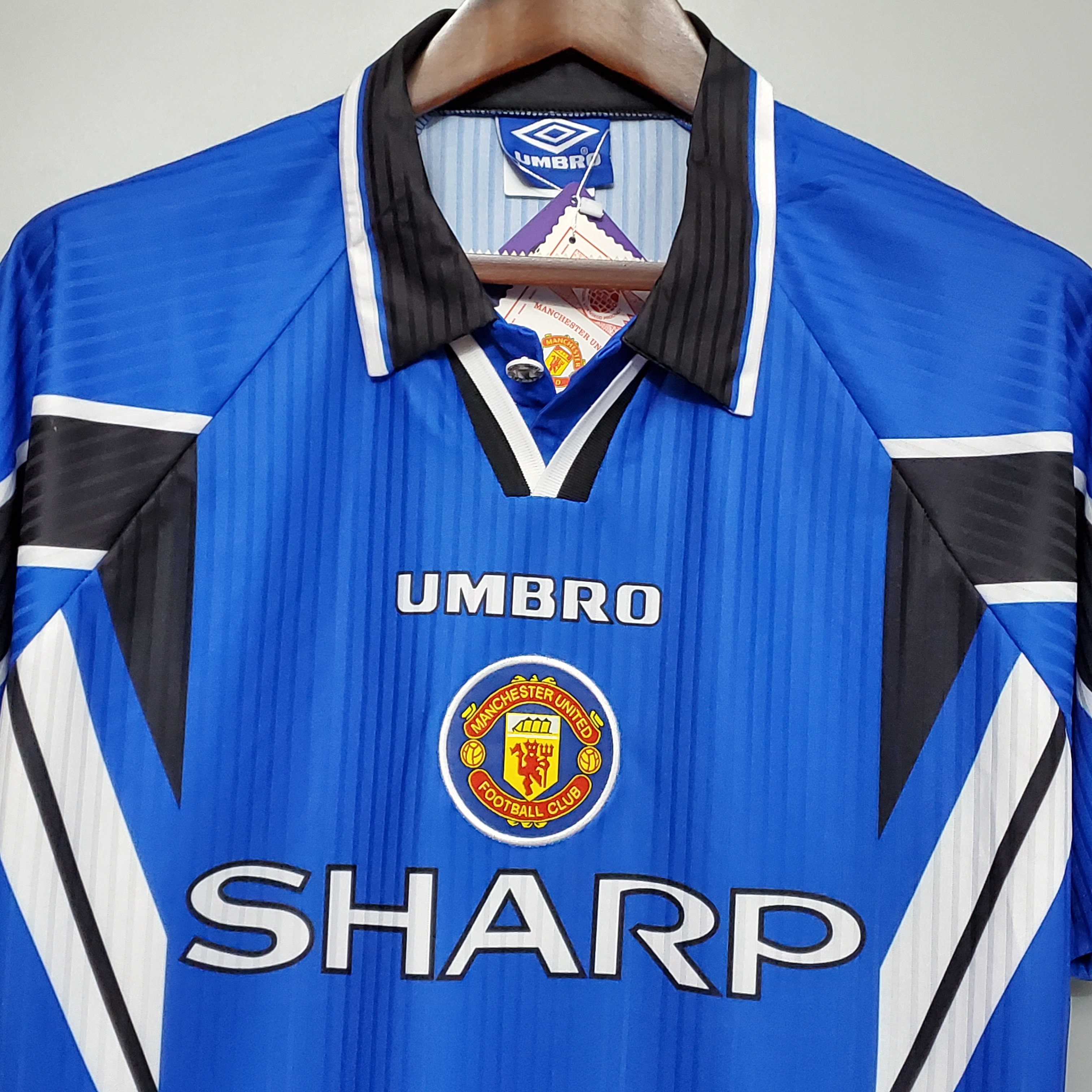 1996/98 MUFC Manchester United Blue Vintage Shirt M-U