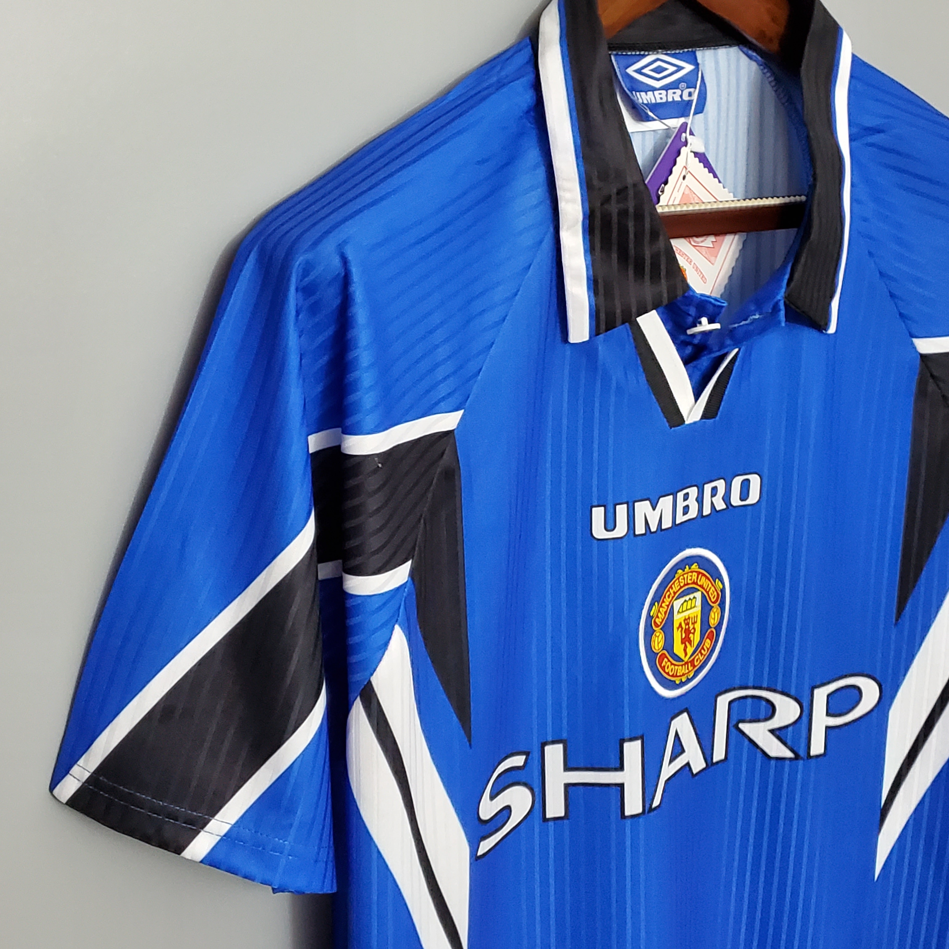 1996/98 MUFC Manchester United Blue Vintage Shirt M-U