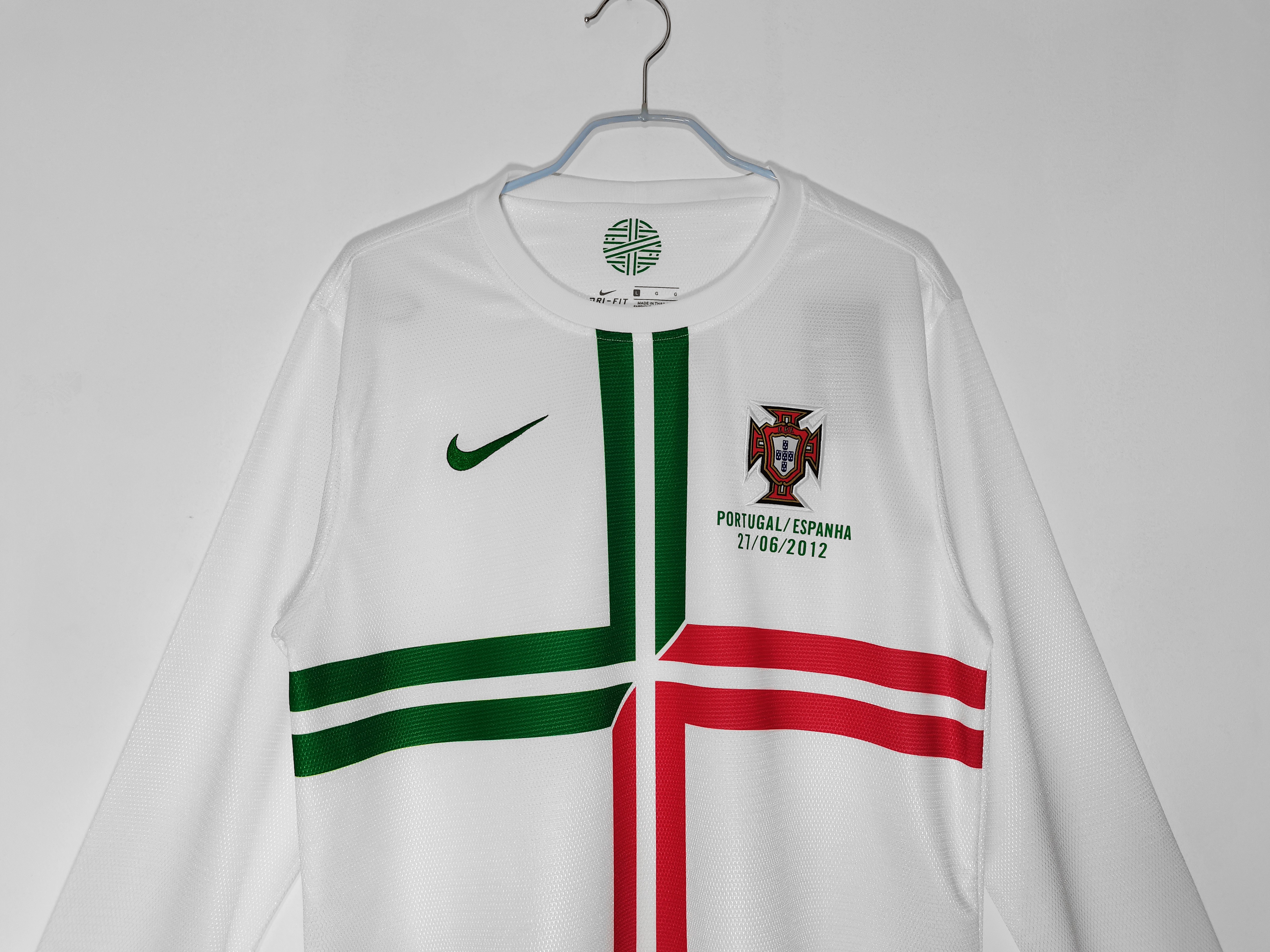 2012 Portugal Away Long Sleeve Retro Football Shirt