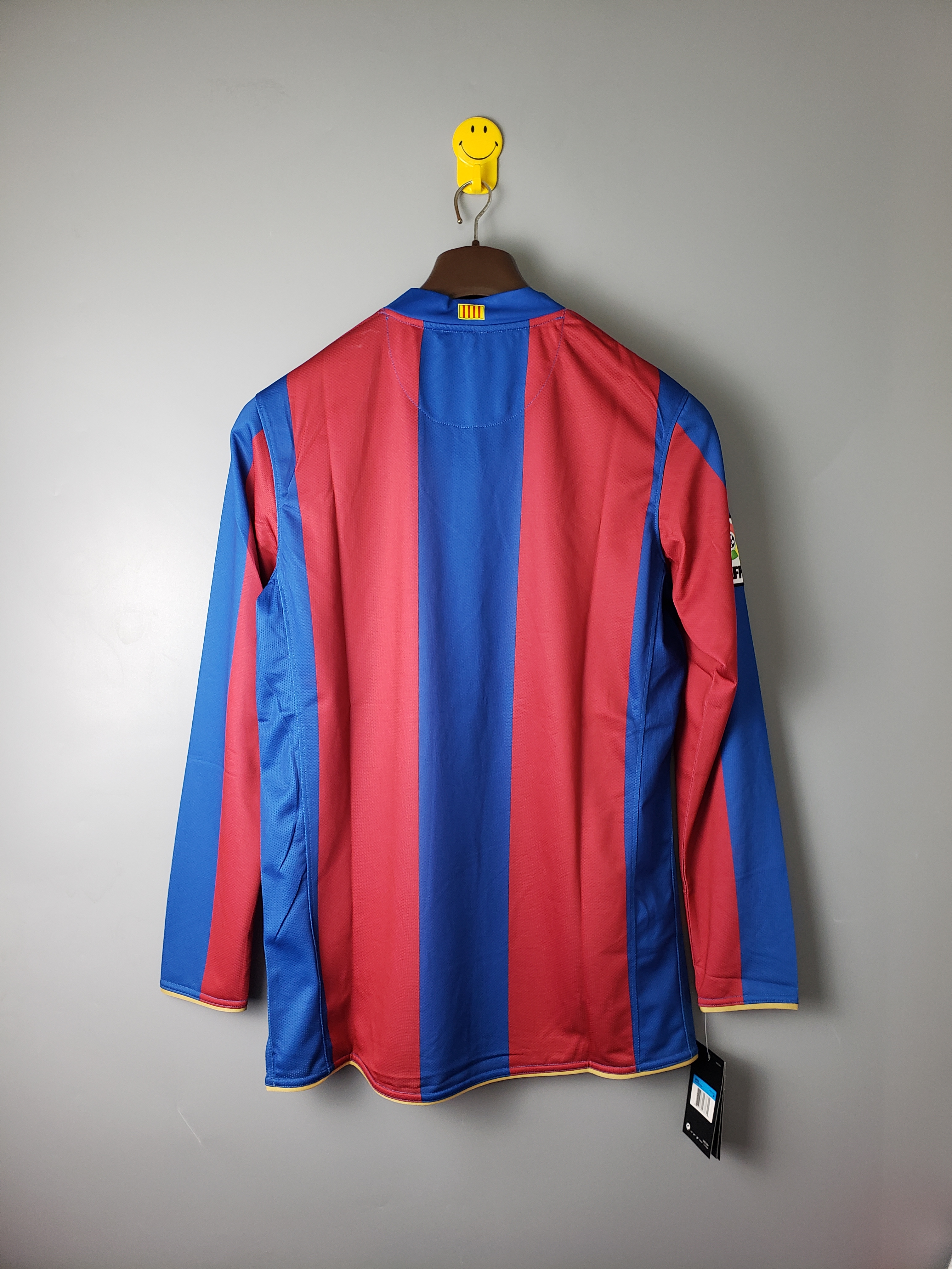 2007/08 Barcelona Home Long Sleeve Vintage Shirts