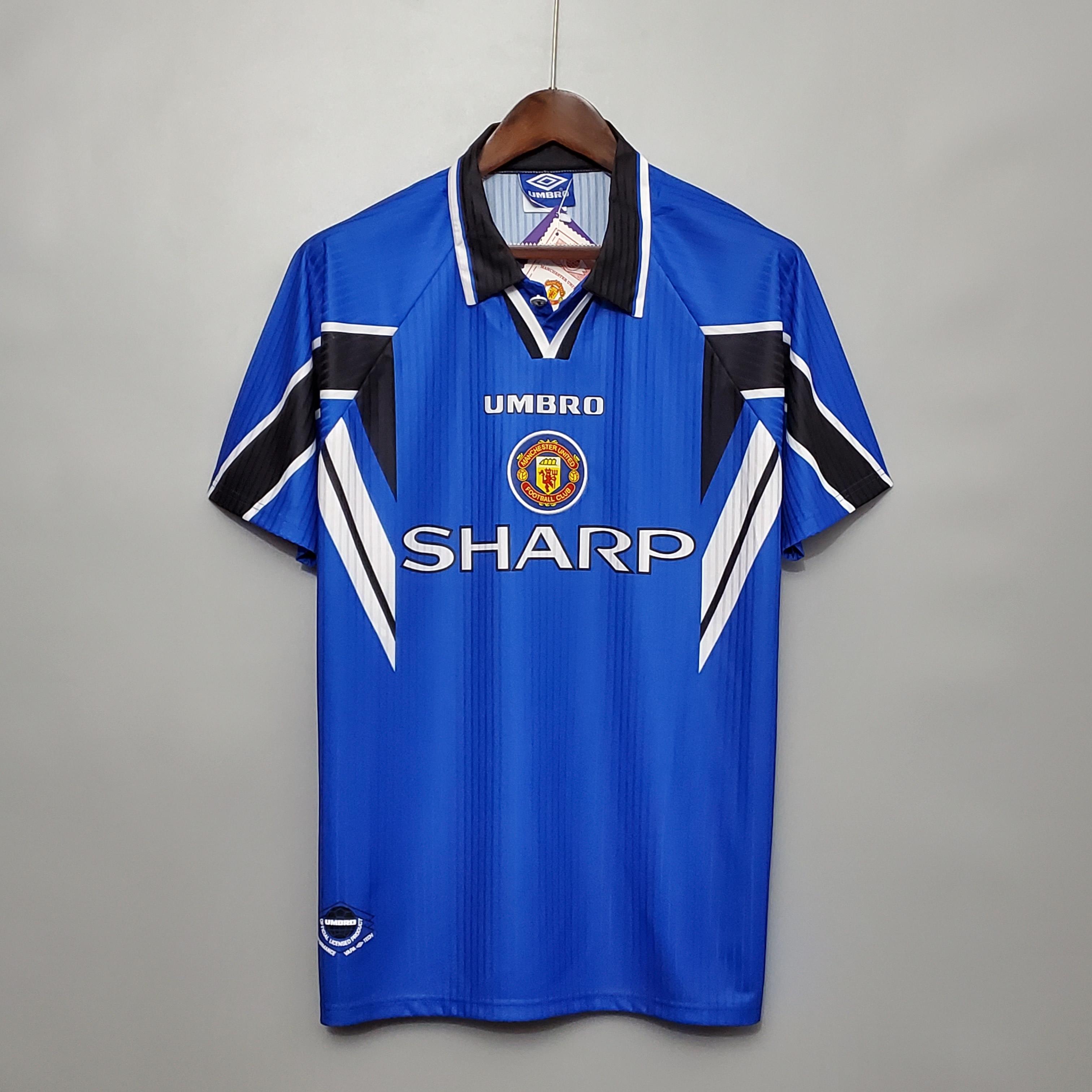 1996/98 MUFC Manchester United Blue Vintage Shirt M-U