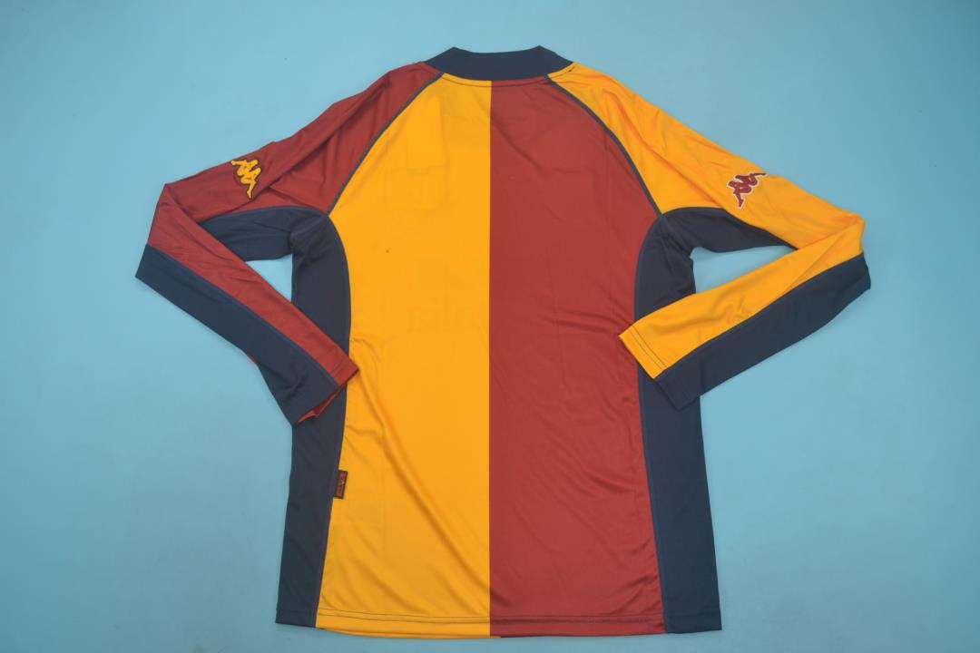 2000/01 Roma Long Sleeve Vintage Football Shirt 