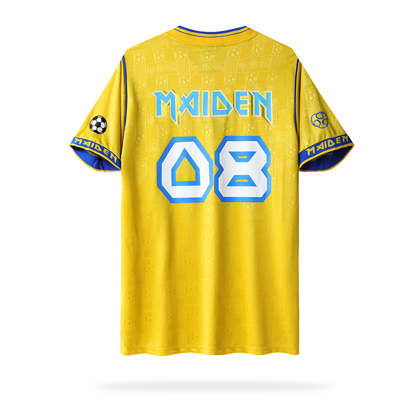 Iron Maiden 2008 Yellow Football Shirt