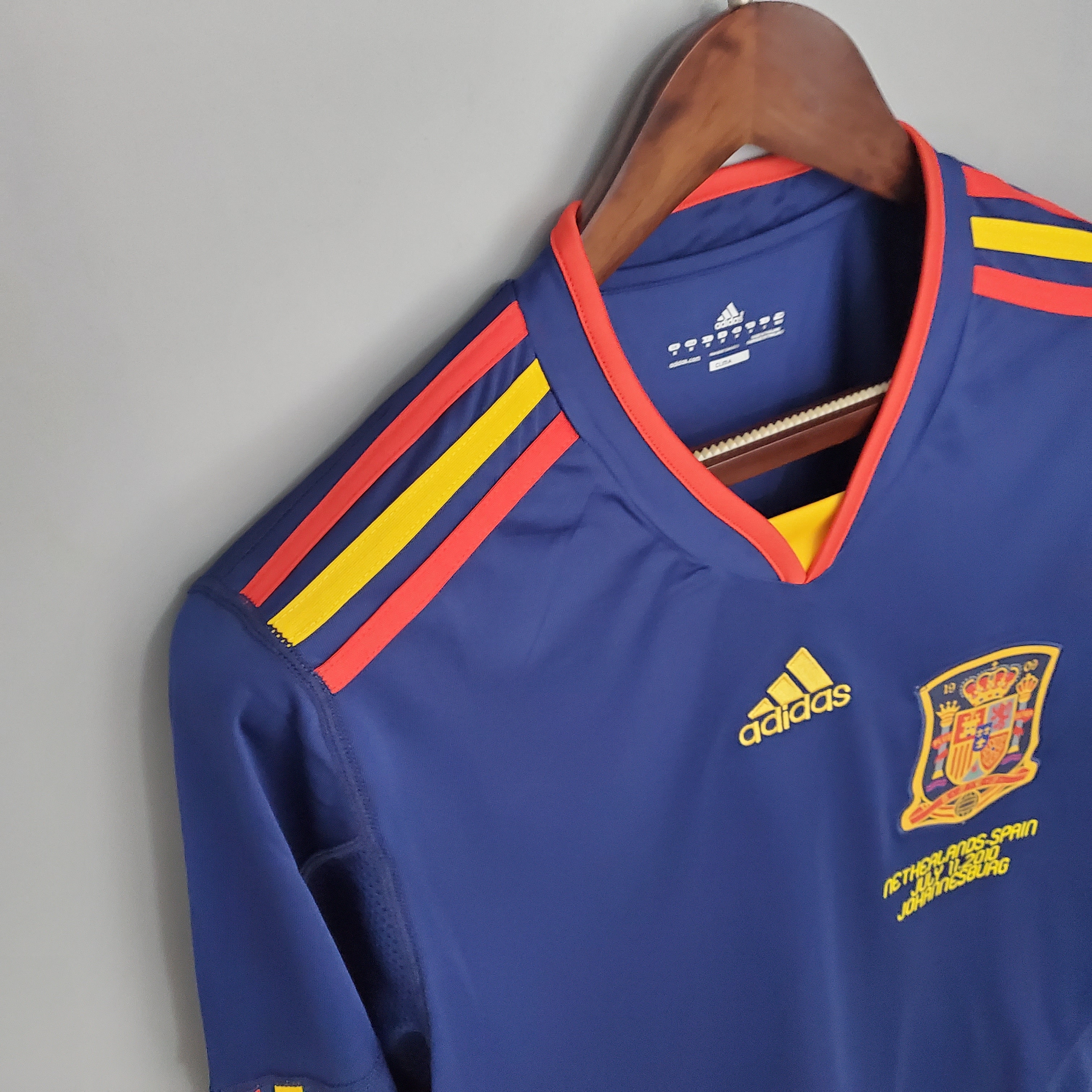 2010 Spain Away National Team Retro Rootball Jersey