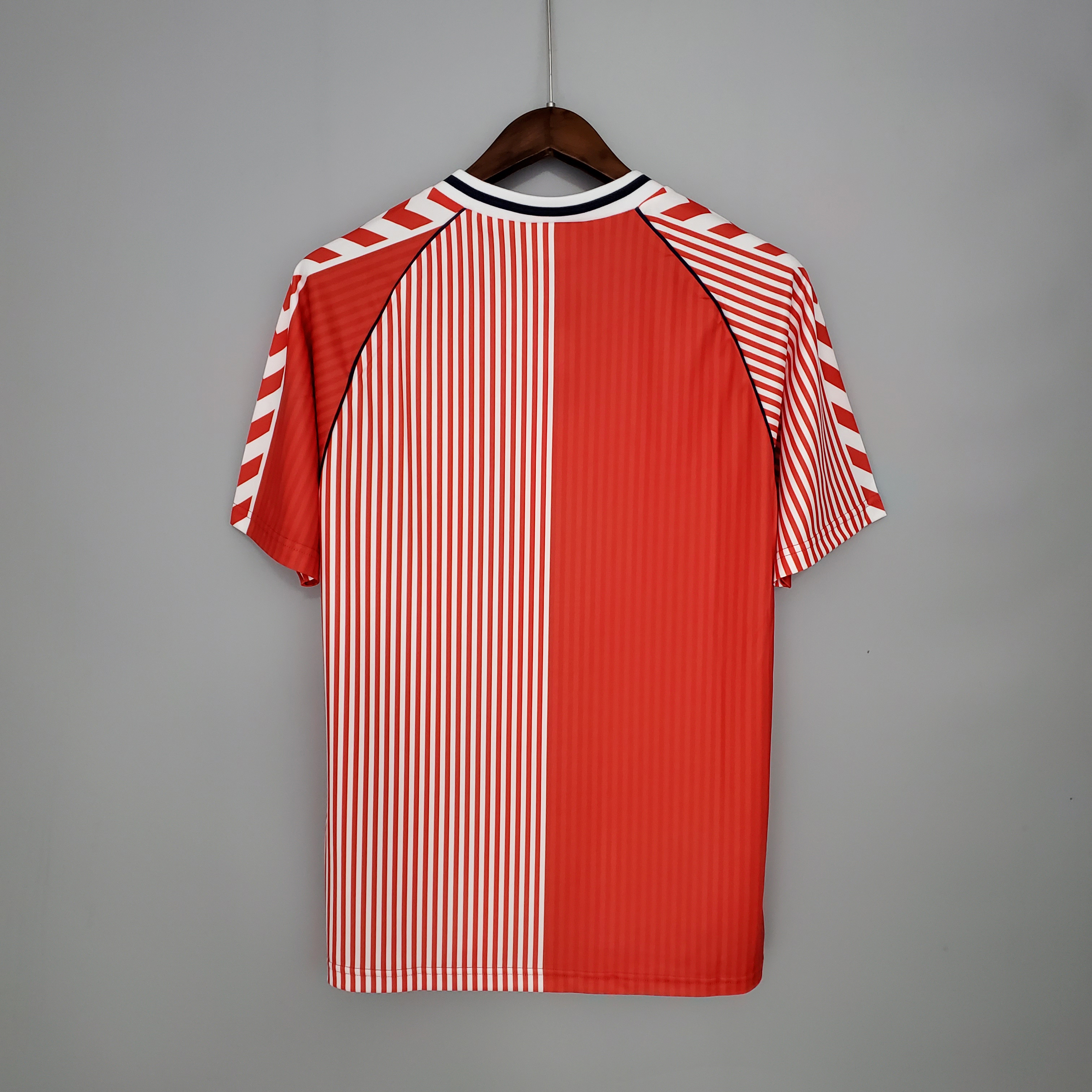 1986 Denmark Home National Team Retro Football Jersey