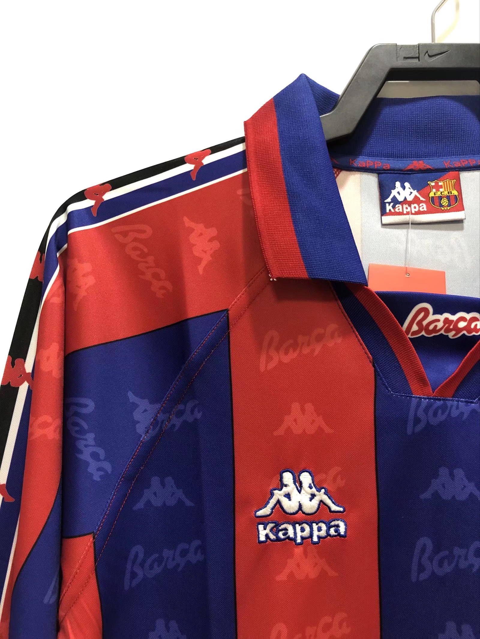 1996/97 Barcelona Home Long Sleeve Retro Football Shirt