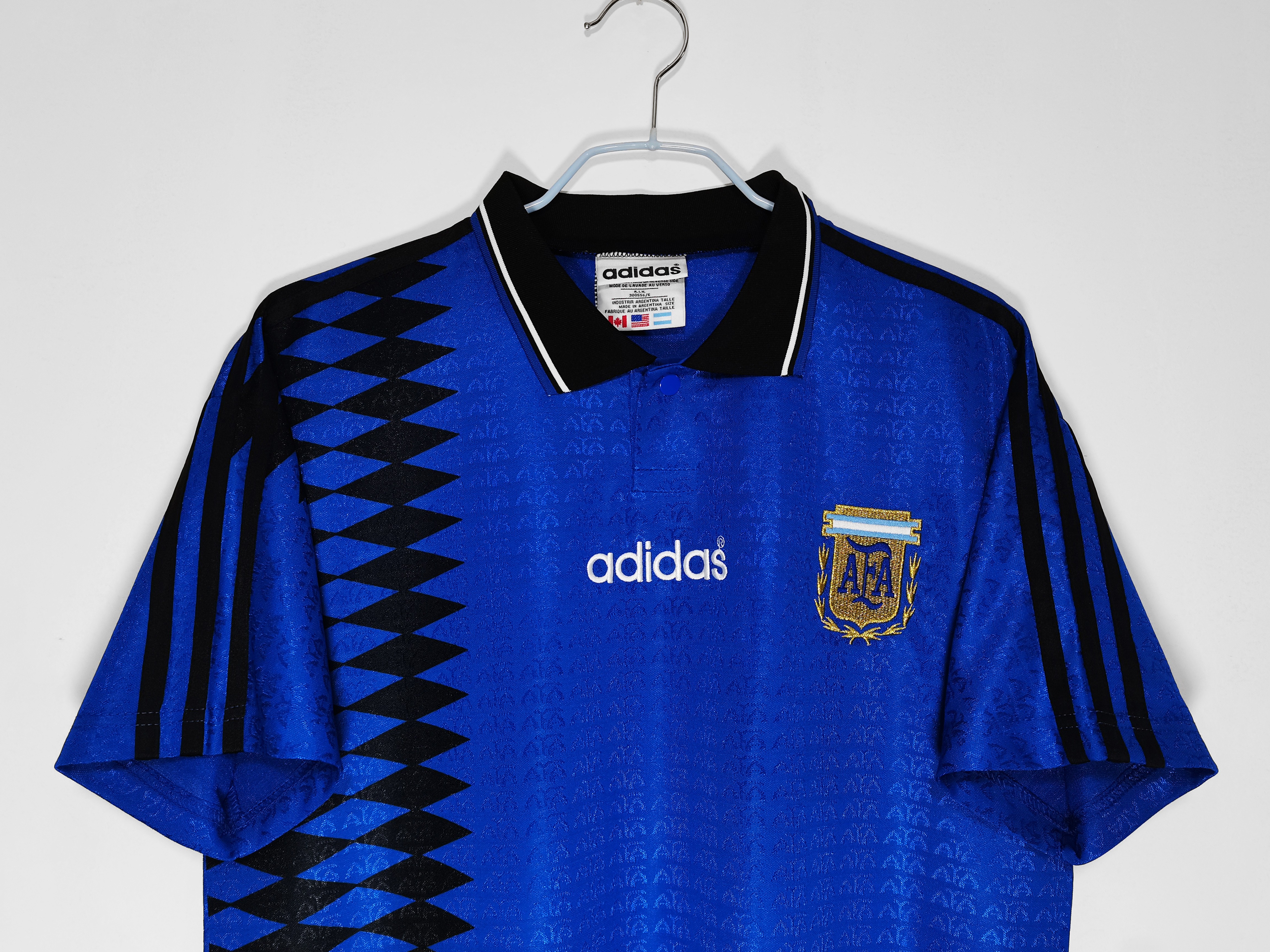 1994 Argentina Away National Team Retro Football Jersey