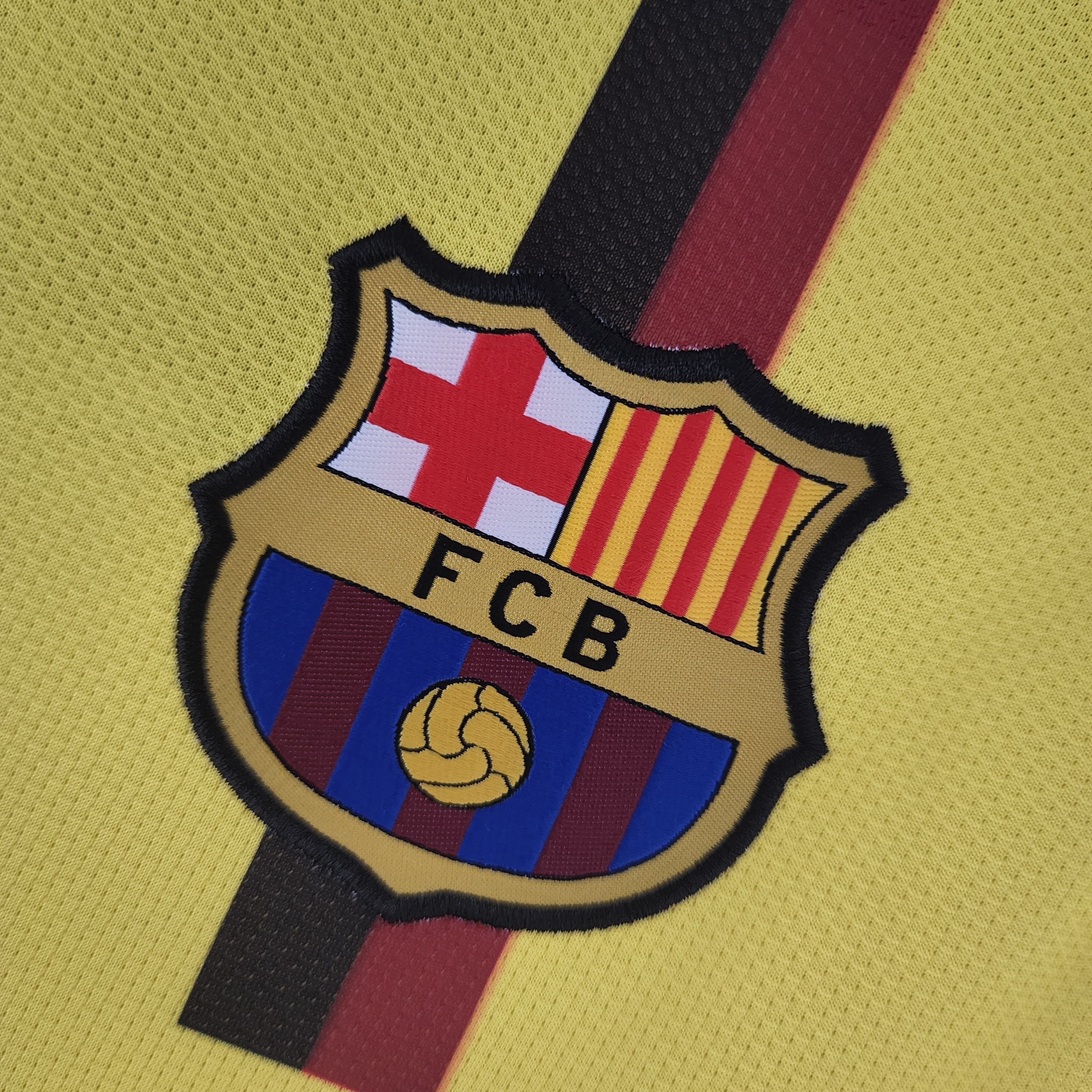 2008/09 Barcelona Away Long  Sleeve Retro Shirt