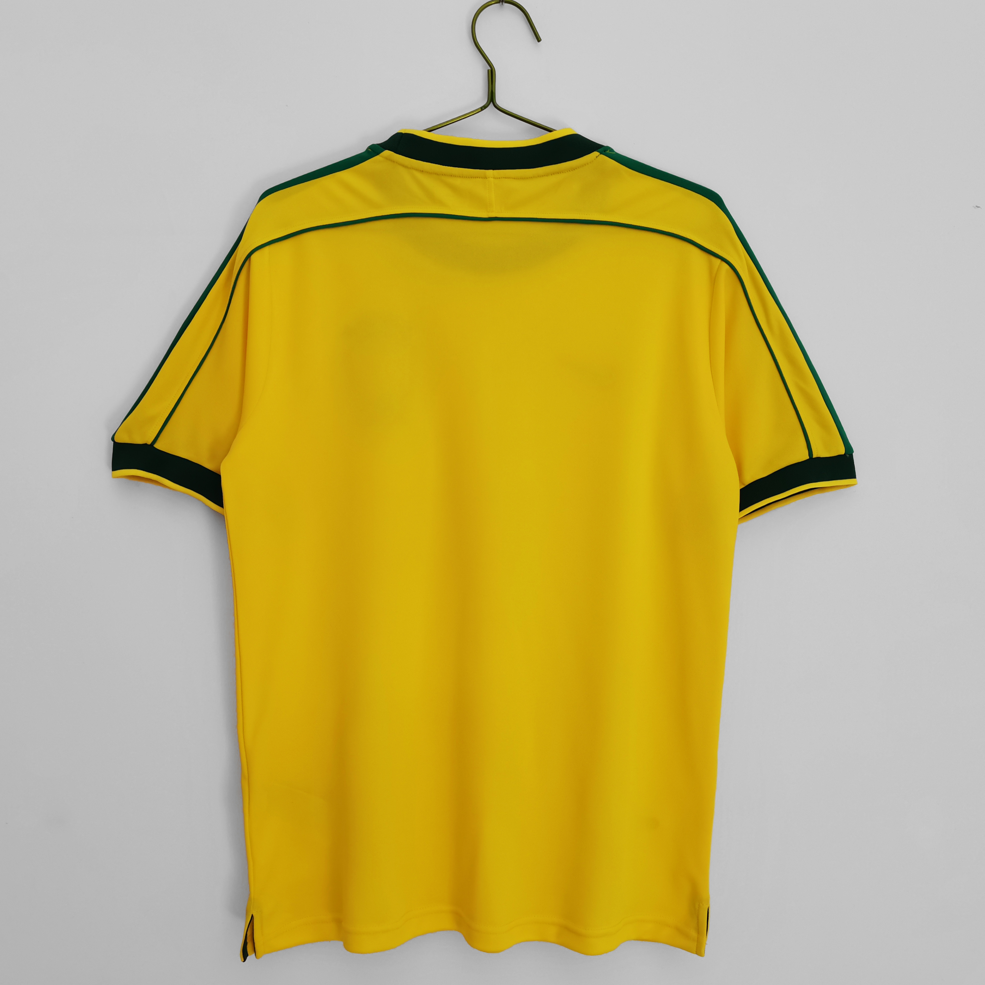 1998 Brazil home national team retro football jersey