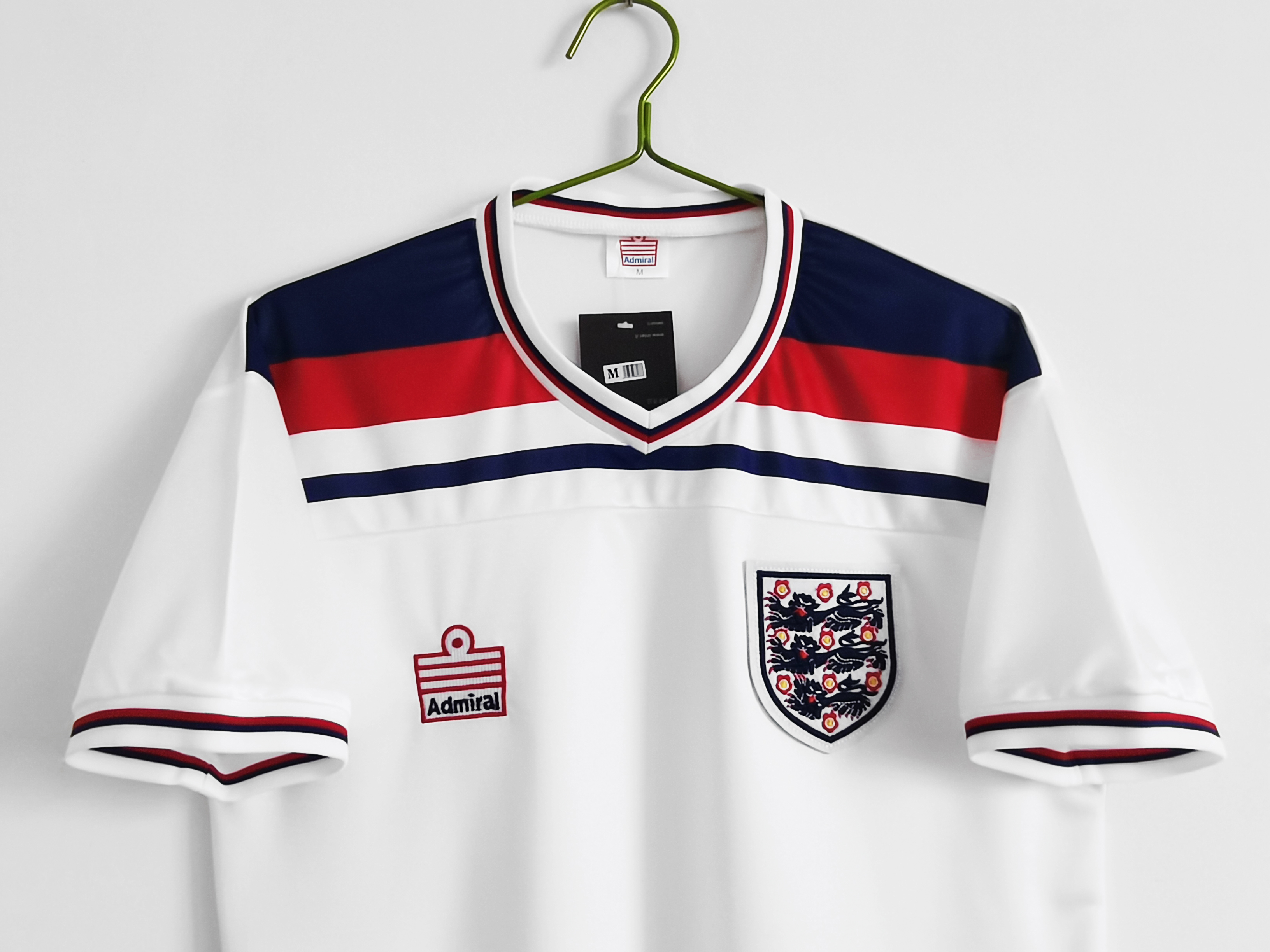 1982 England home national team retro jersey