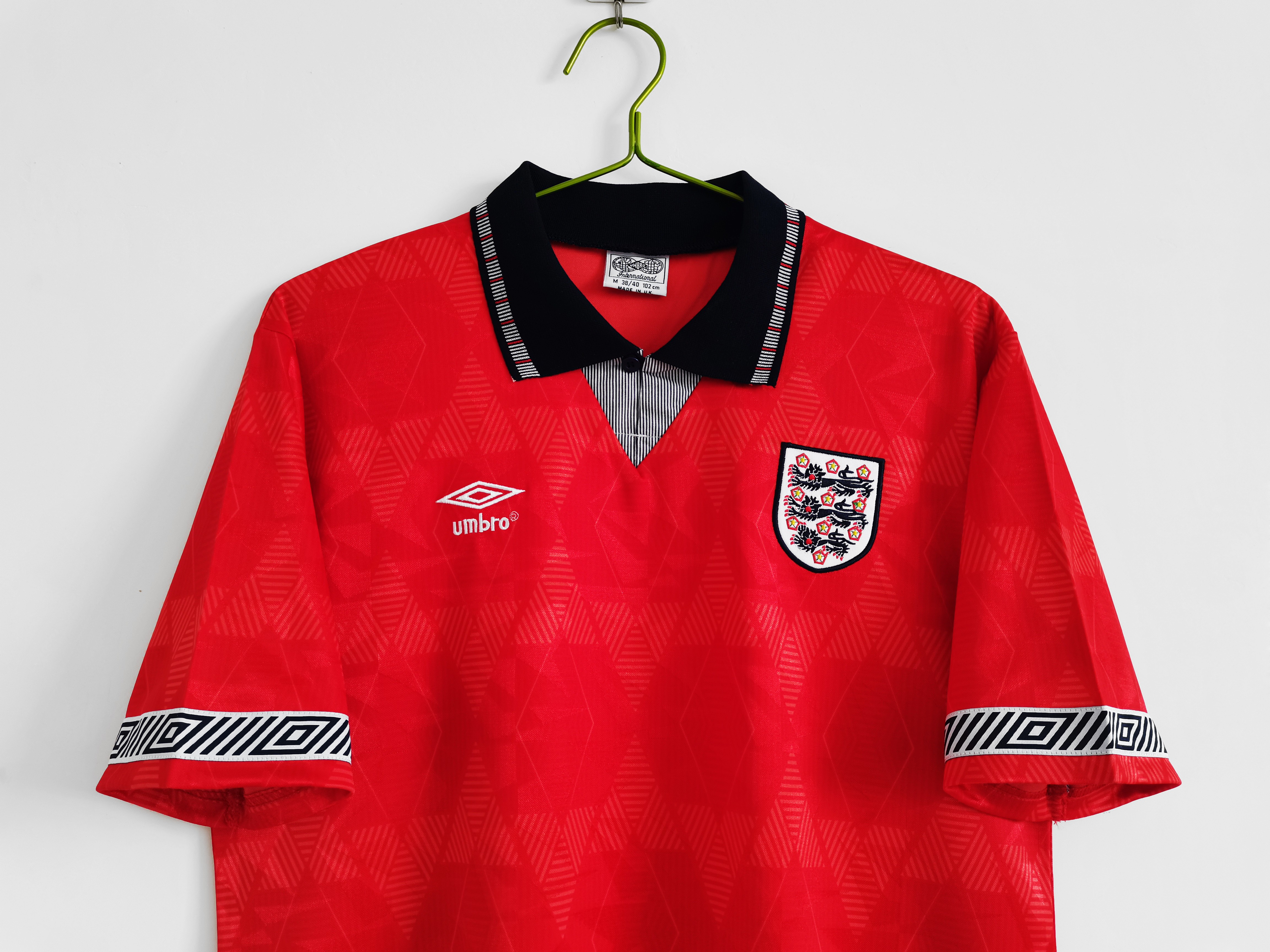 1990 England Away National Team Retro Jersey