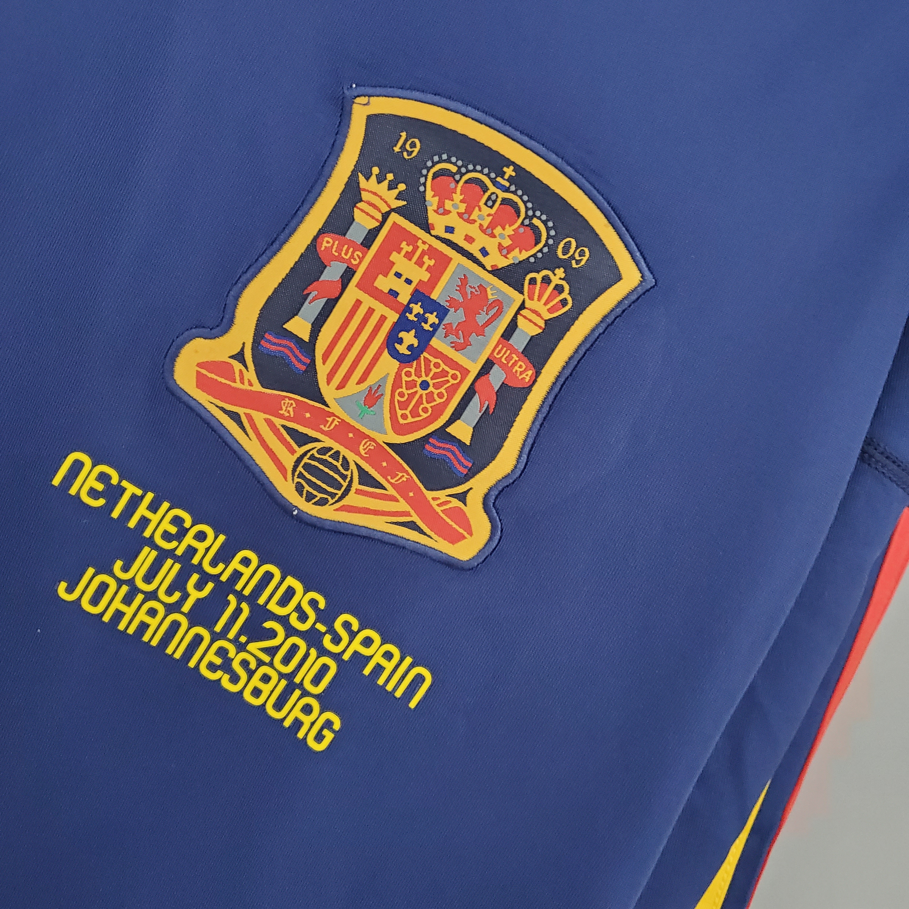2010 Spain Away National Team Retro Rootball Jersey