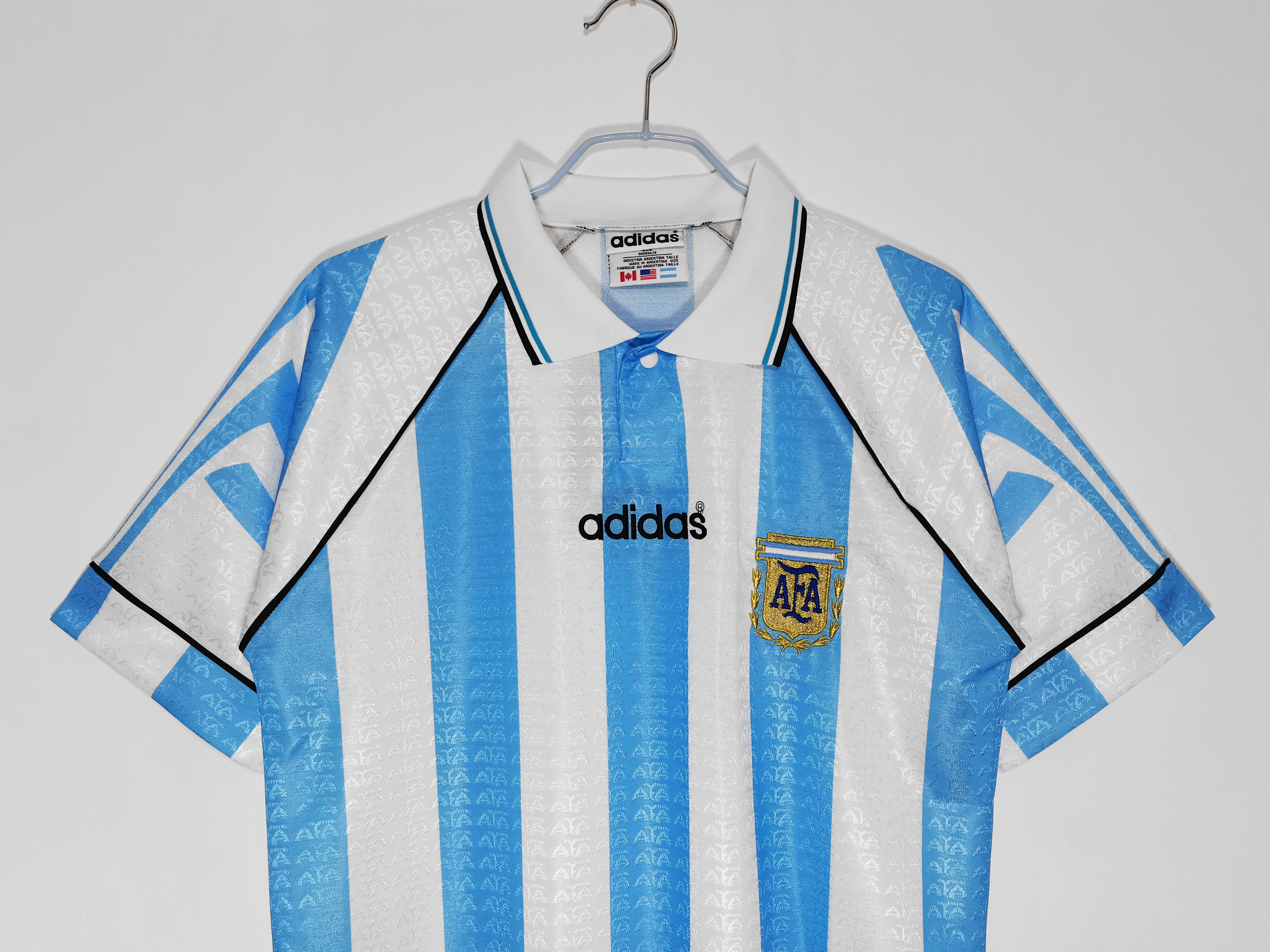1996/97 Argentina home national team retro jersey