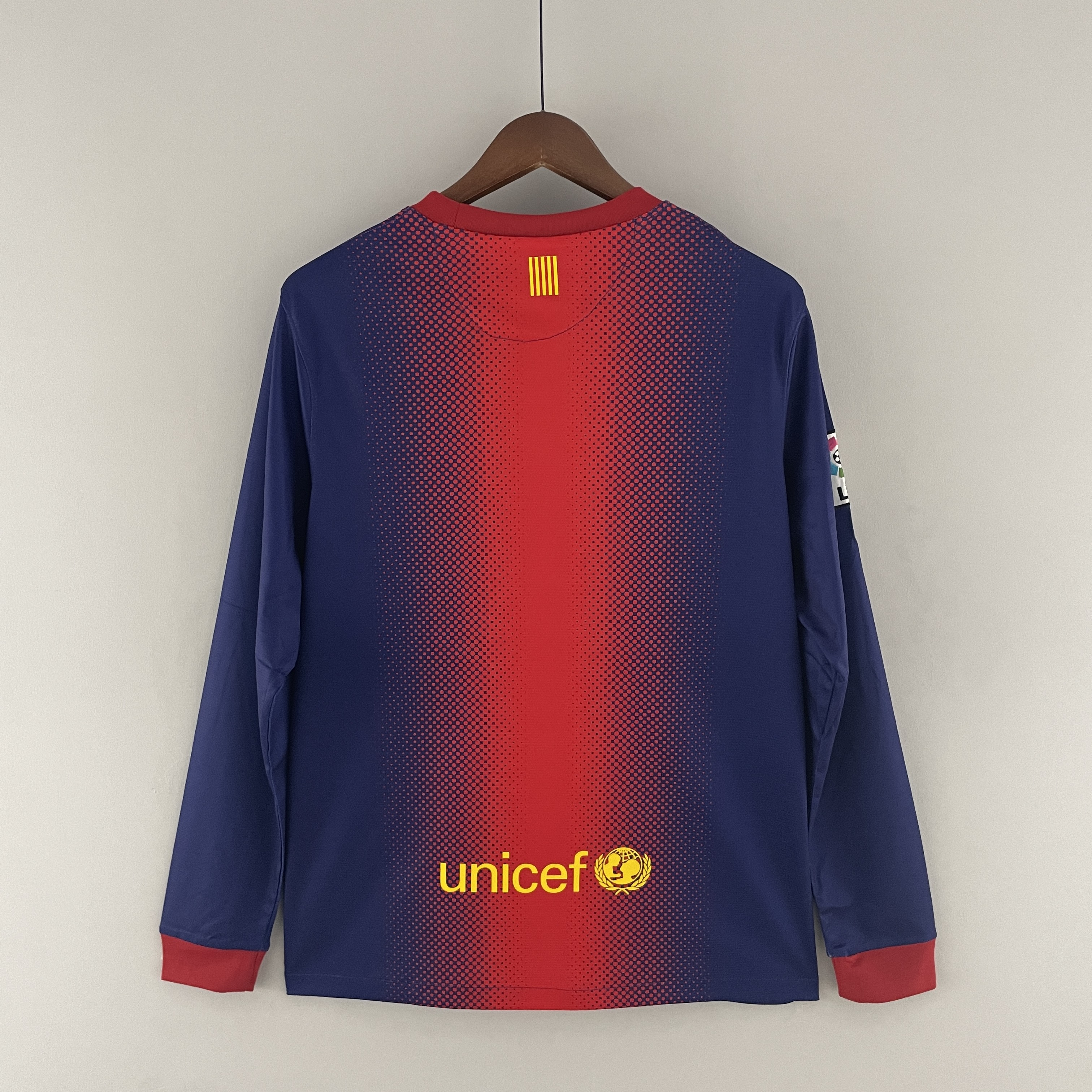 2012/13 Barcelona home  long-sleeved retro jersey