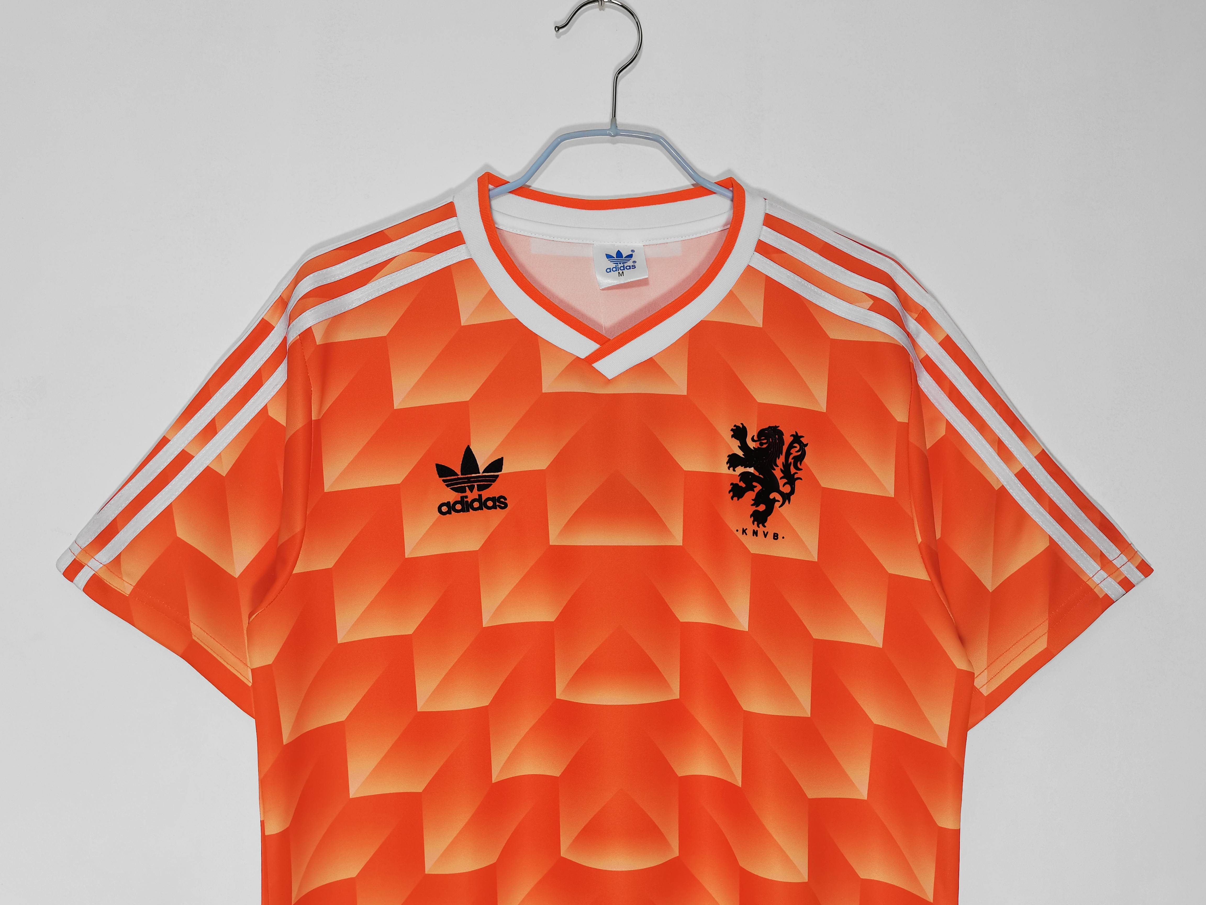 1988 Netherlands training uniform orange national team retro jersey