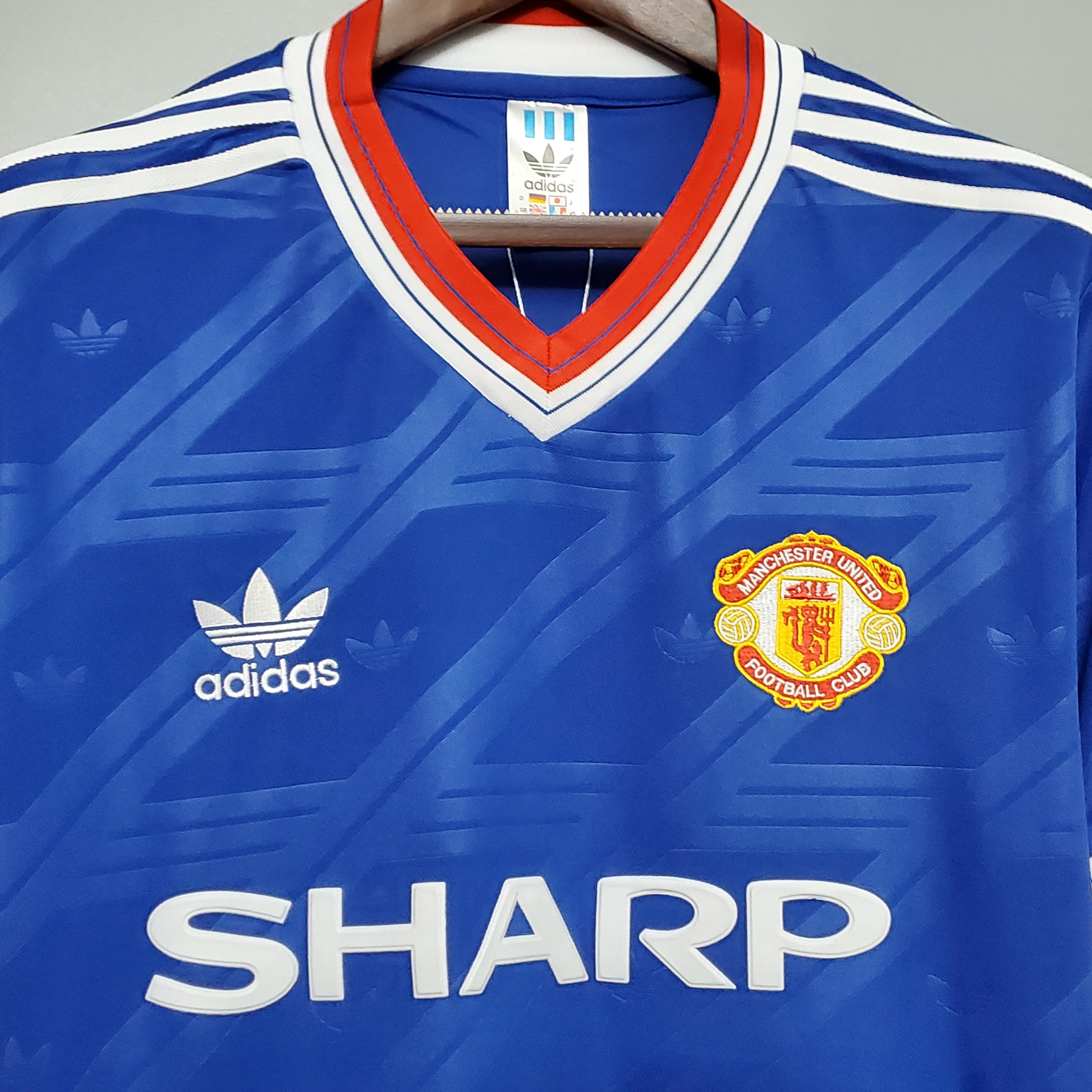 1986 Blue Manchester United Retro Shirt Fan Edition M-U