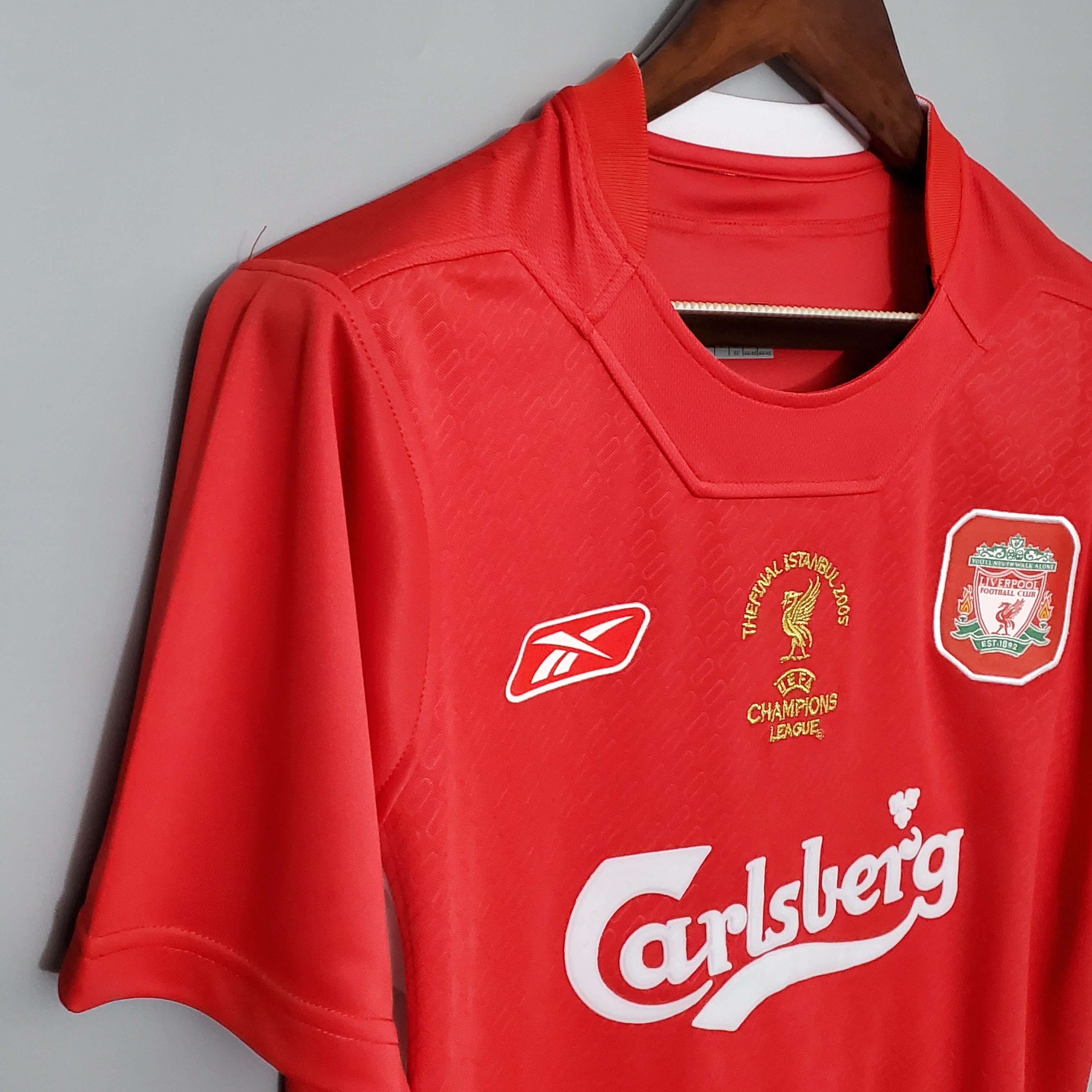 2005/06 Liverpool Home Champions League Edition Vintage Shirt