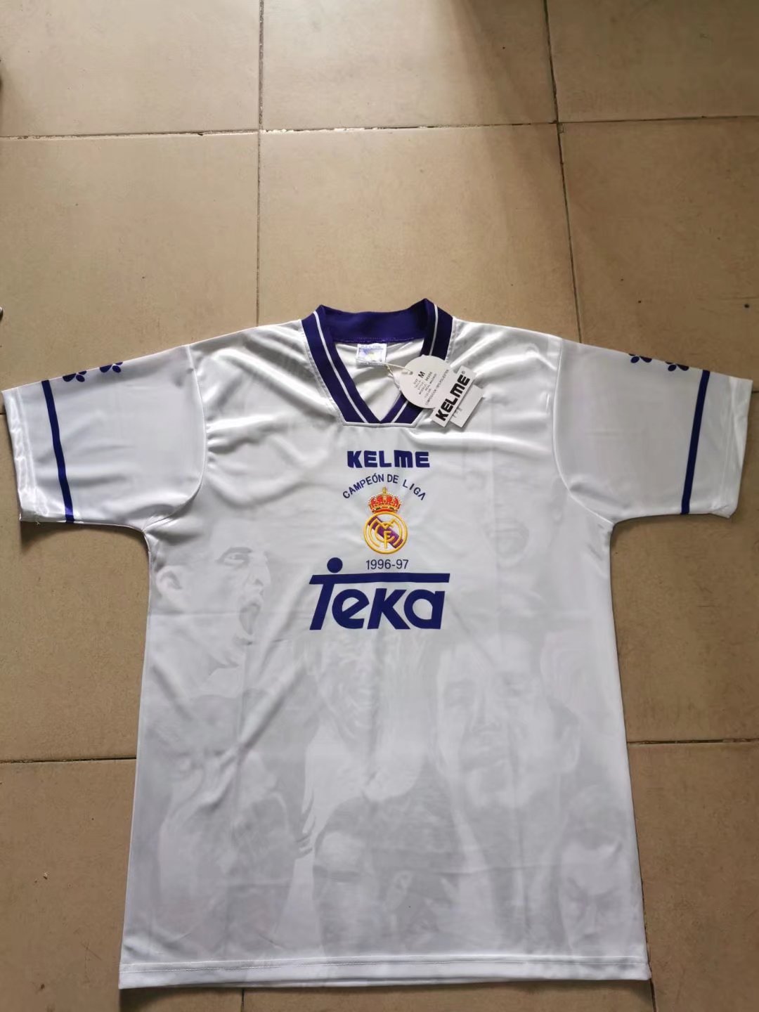 1996/97 Real Madrid Home Champion Edition Vintage Shirt