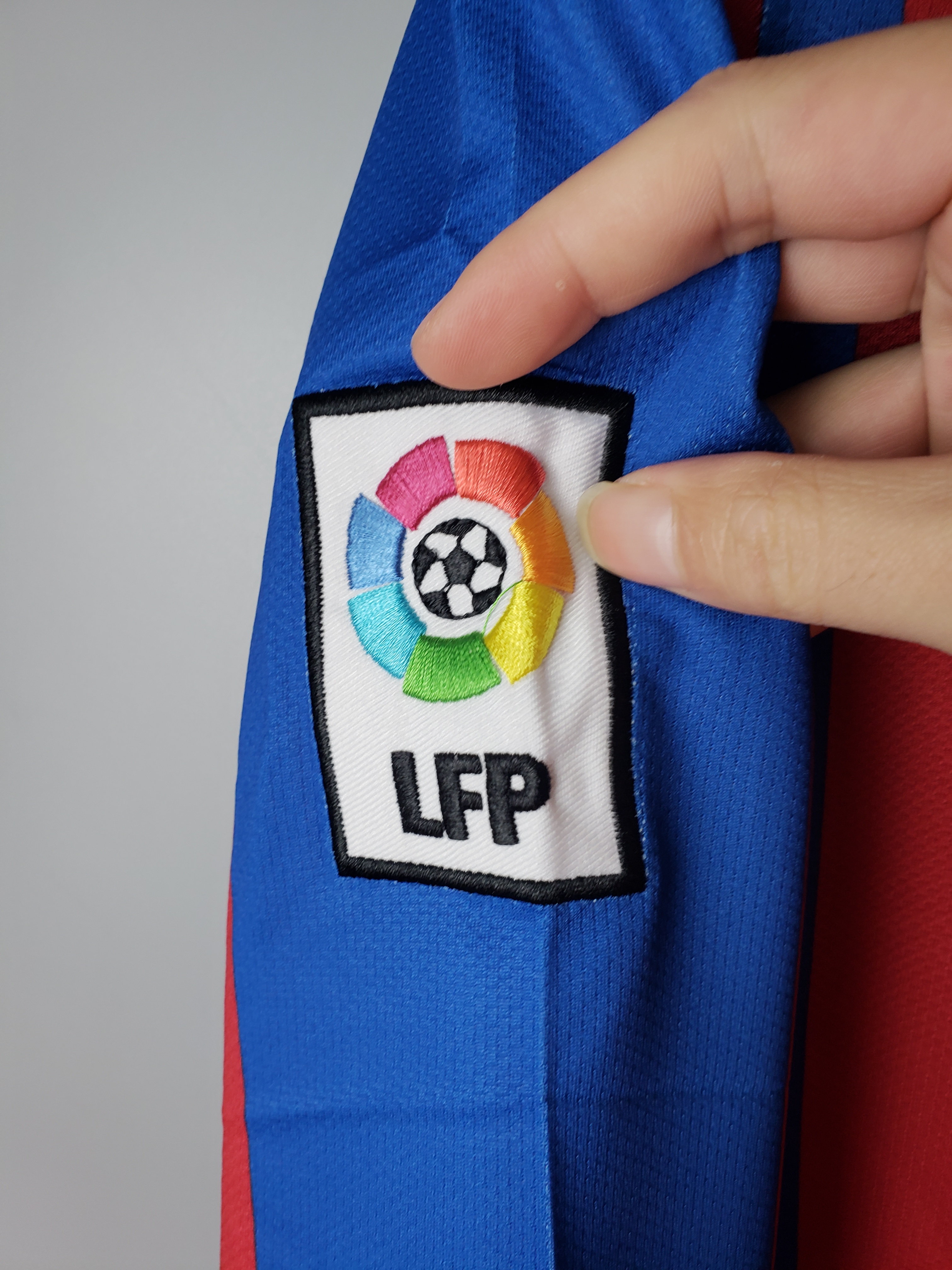 2007/08 Barcelona Home Long Sleeve Vintage Shirts