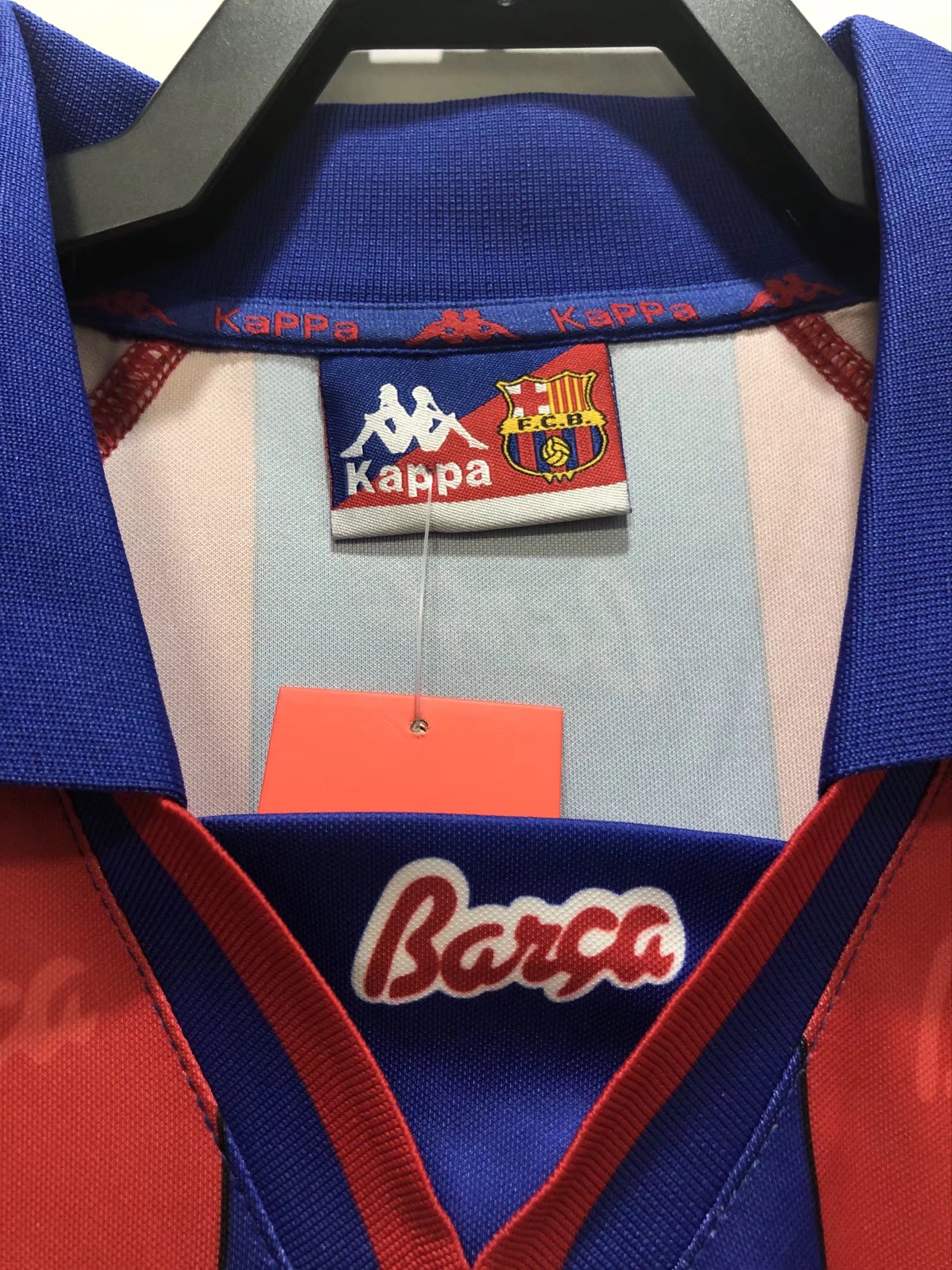 1996/97 Barcelona Home Long Sleeve Retro Football Shirt