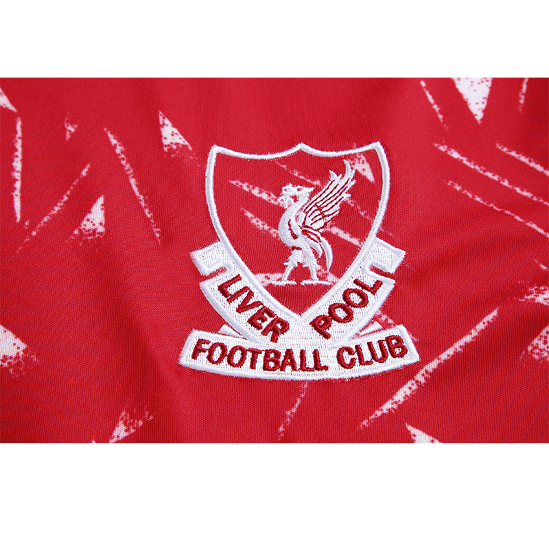 1989/91 Liverpool Home Long Sleeve Retro Football Shirt