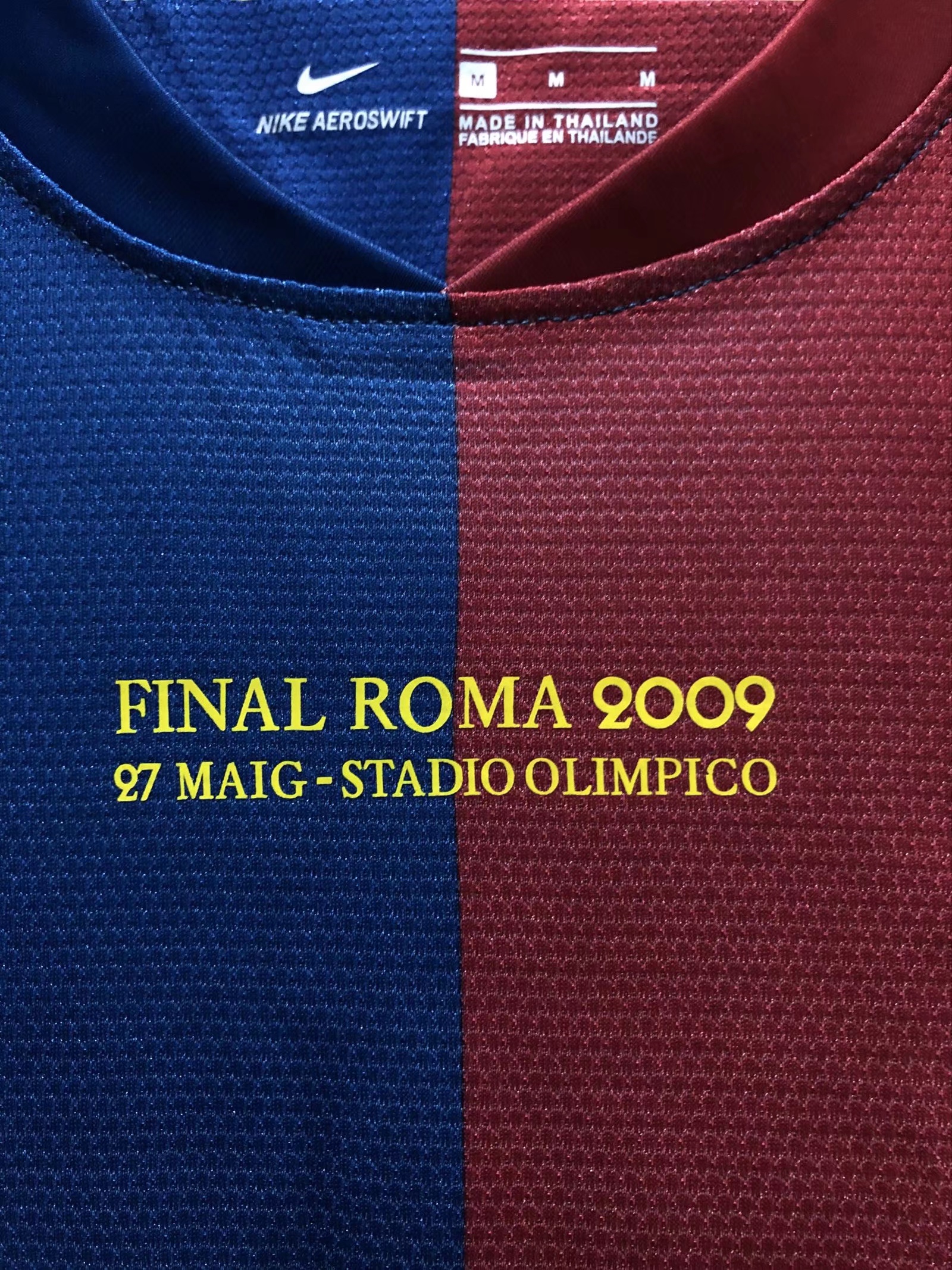 2008/09 Barcelona home short-sleeved UEFA Champions League version retro football jersey
