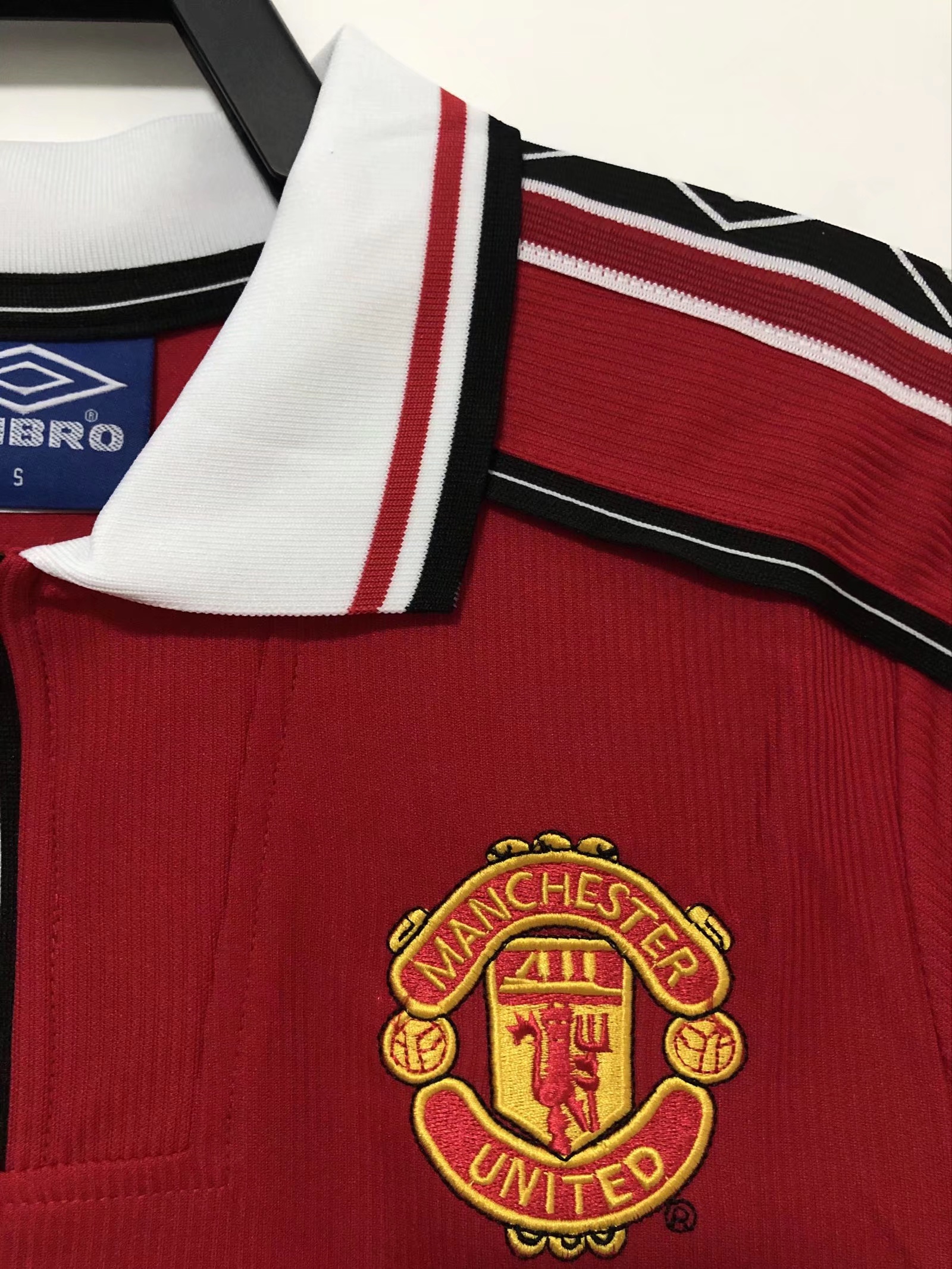 1998 Manchester United Home MUFC Long Sleeve Retro Football Shirt