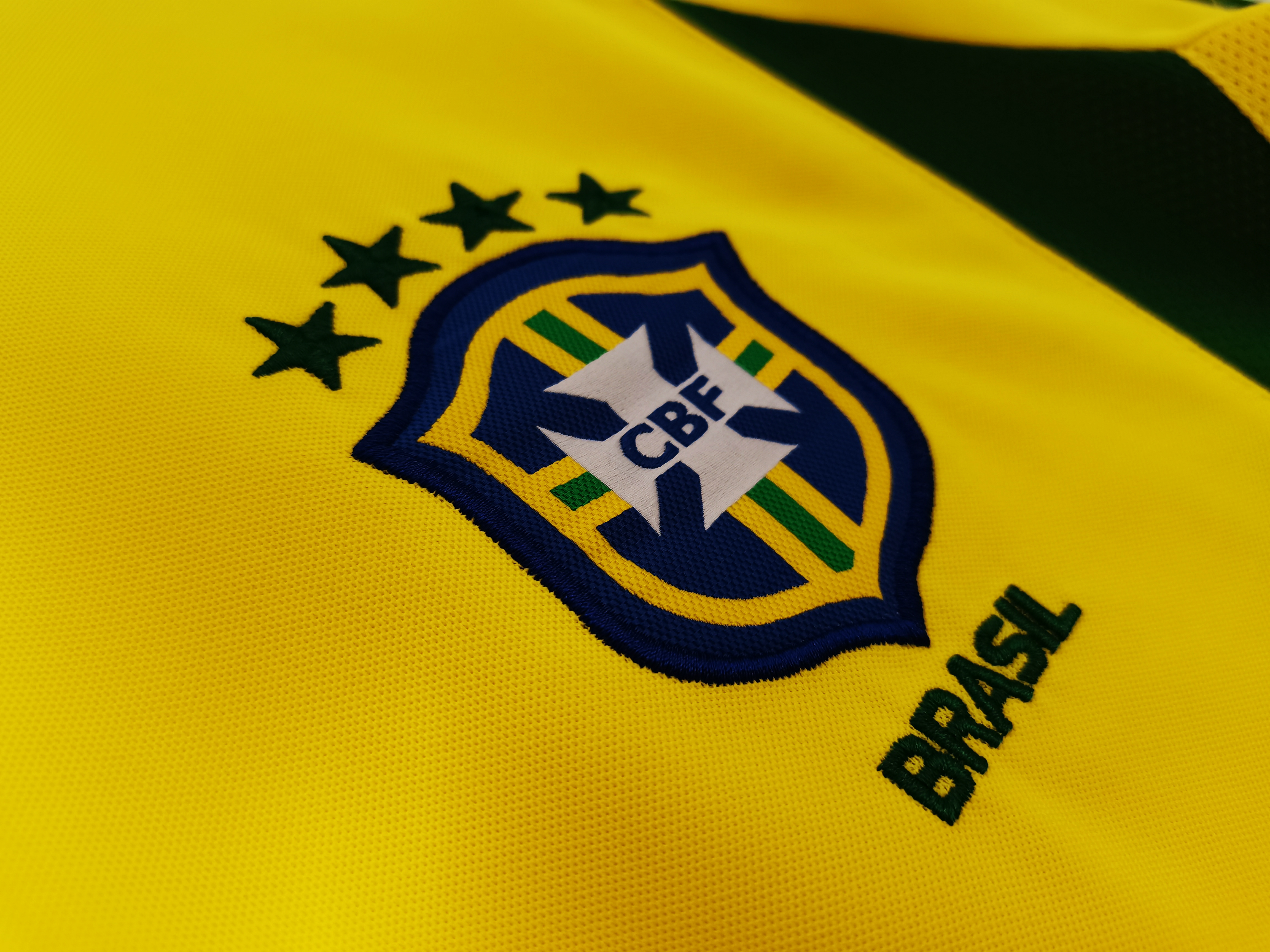 2002 Brazil home national team retro football jersey