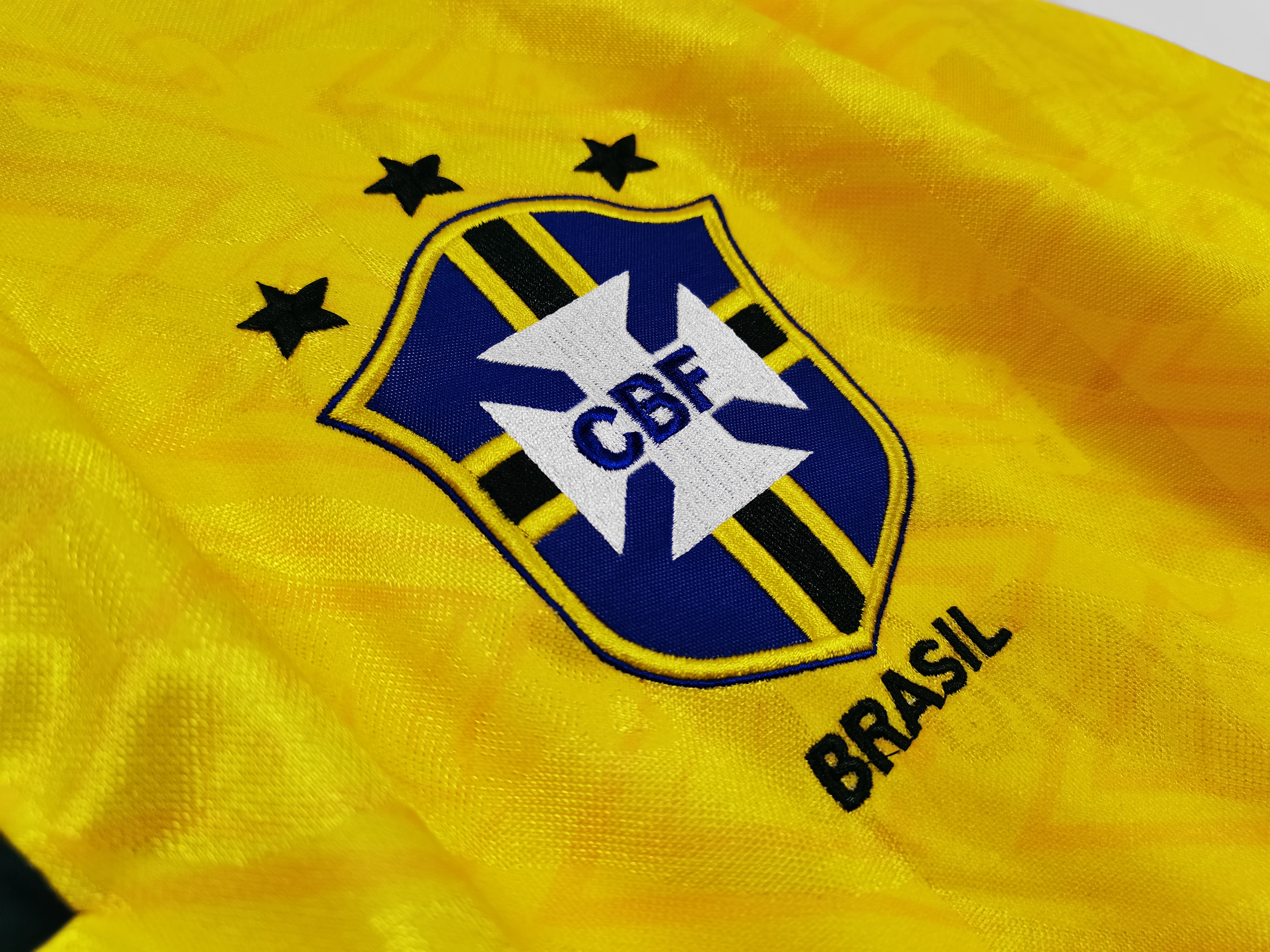 1991/93 Brazil home national team retro jersey