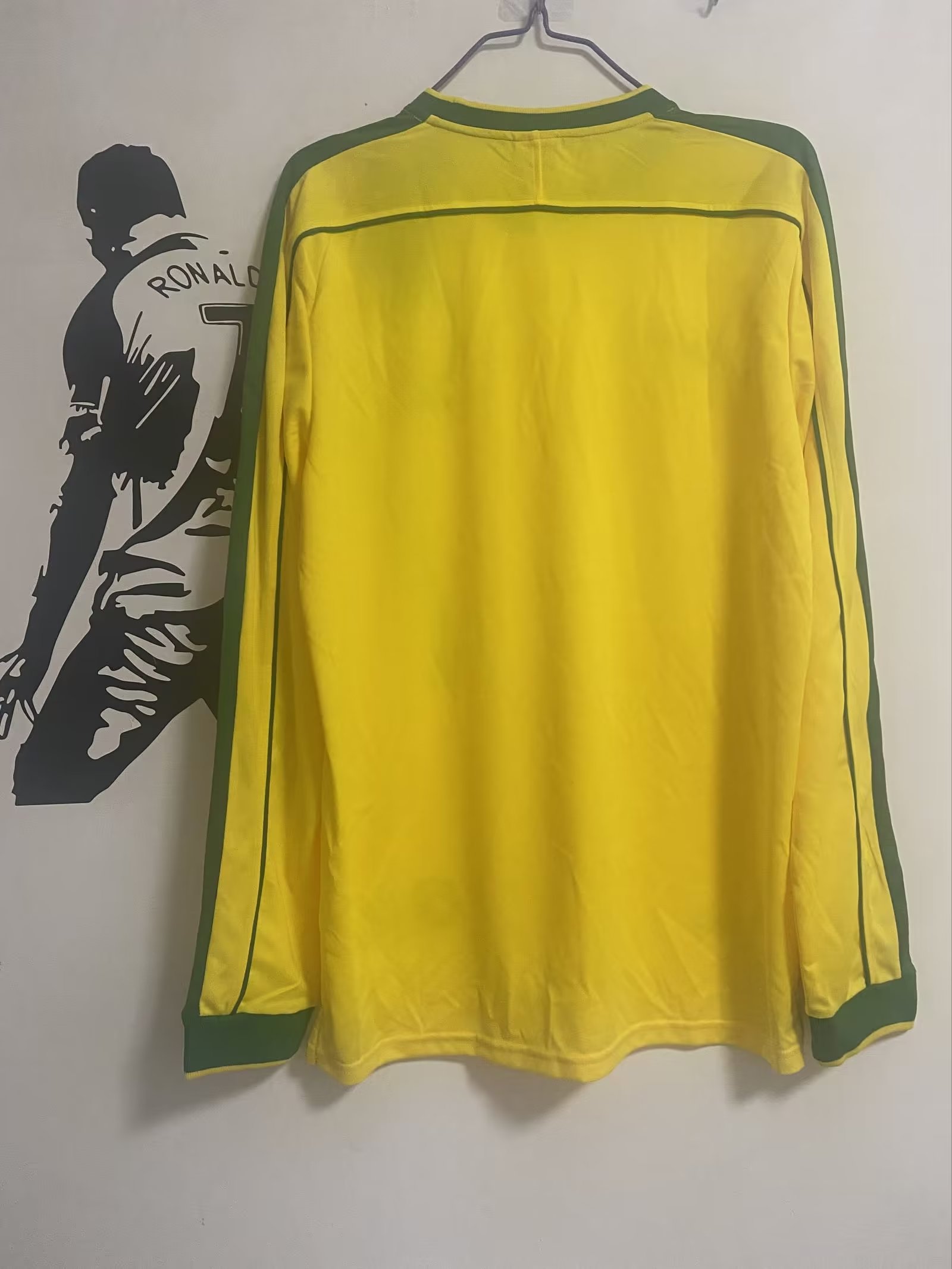 1998 Brazil Home National Team Long Sleeve Retro Shirt