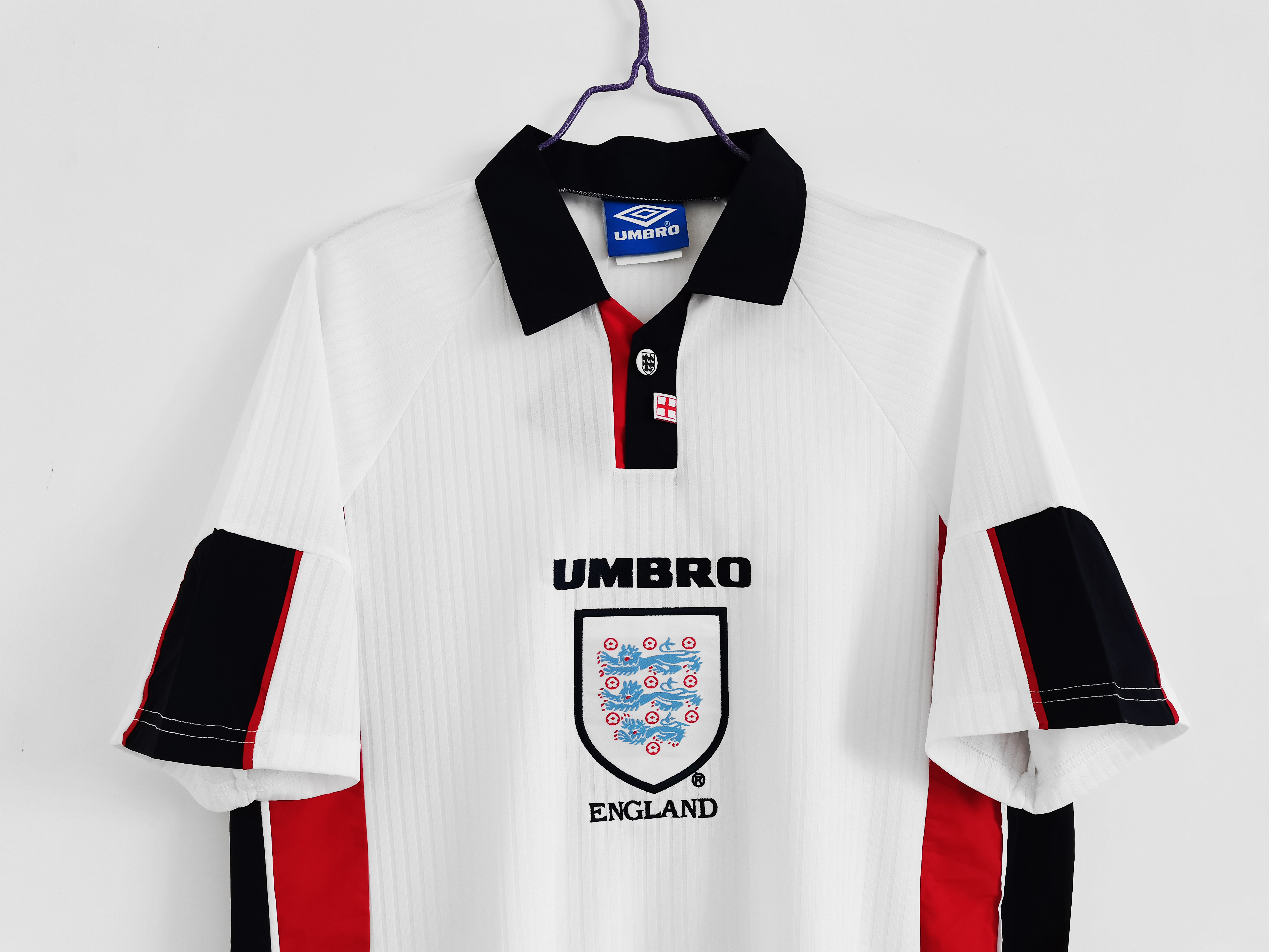 1998 England home national team retro jersey