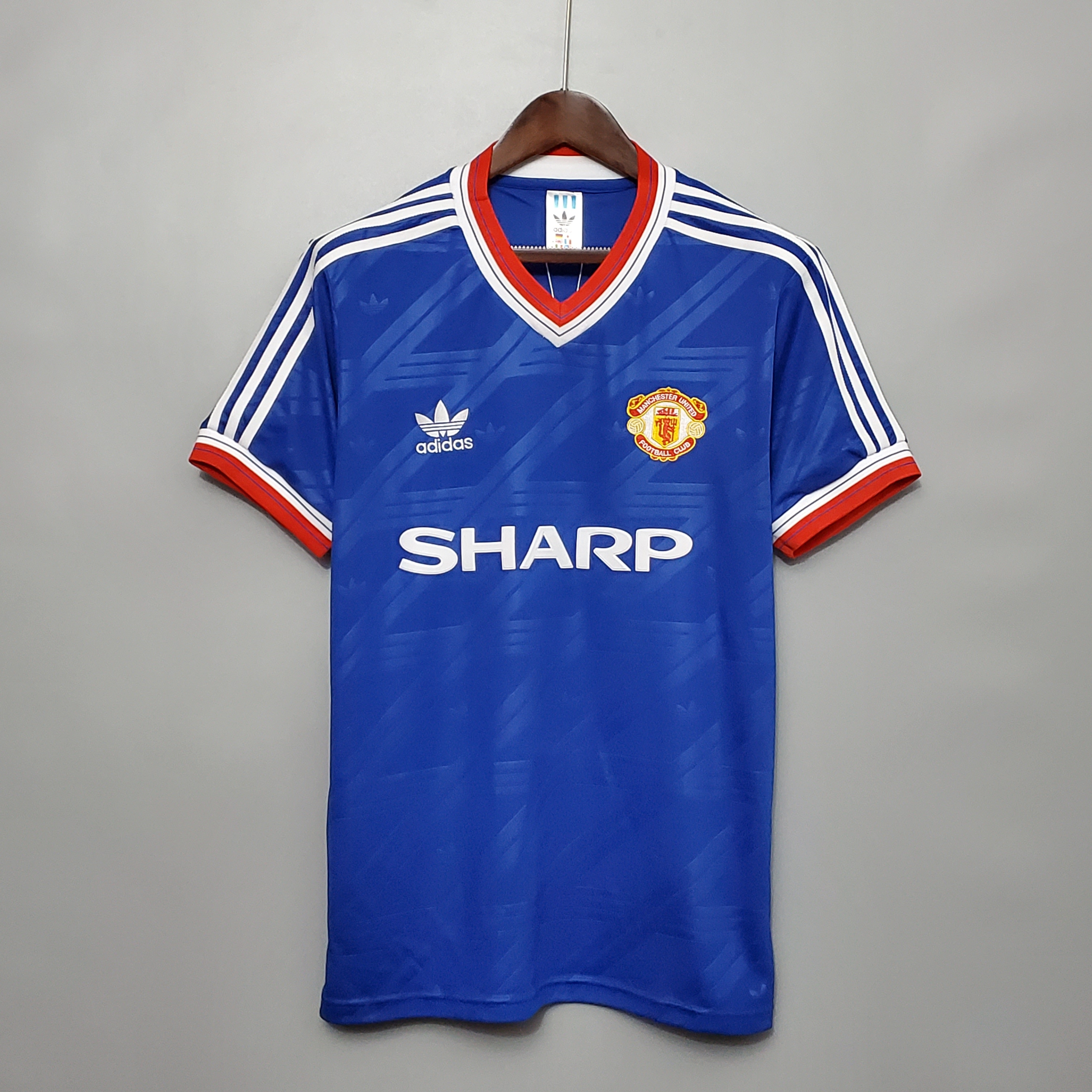 1986 Blue Manchester United Retro Shirt Fan Edition M-U