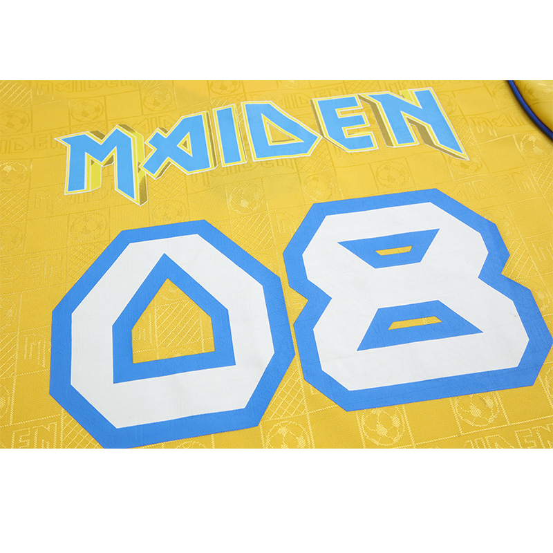 Iron Maiden 2008 Yellow Football Shirt