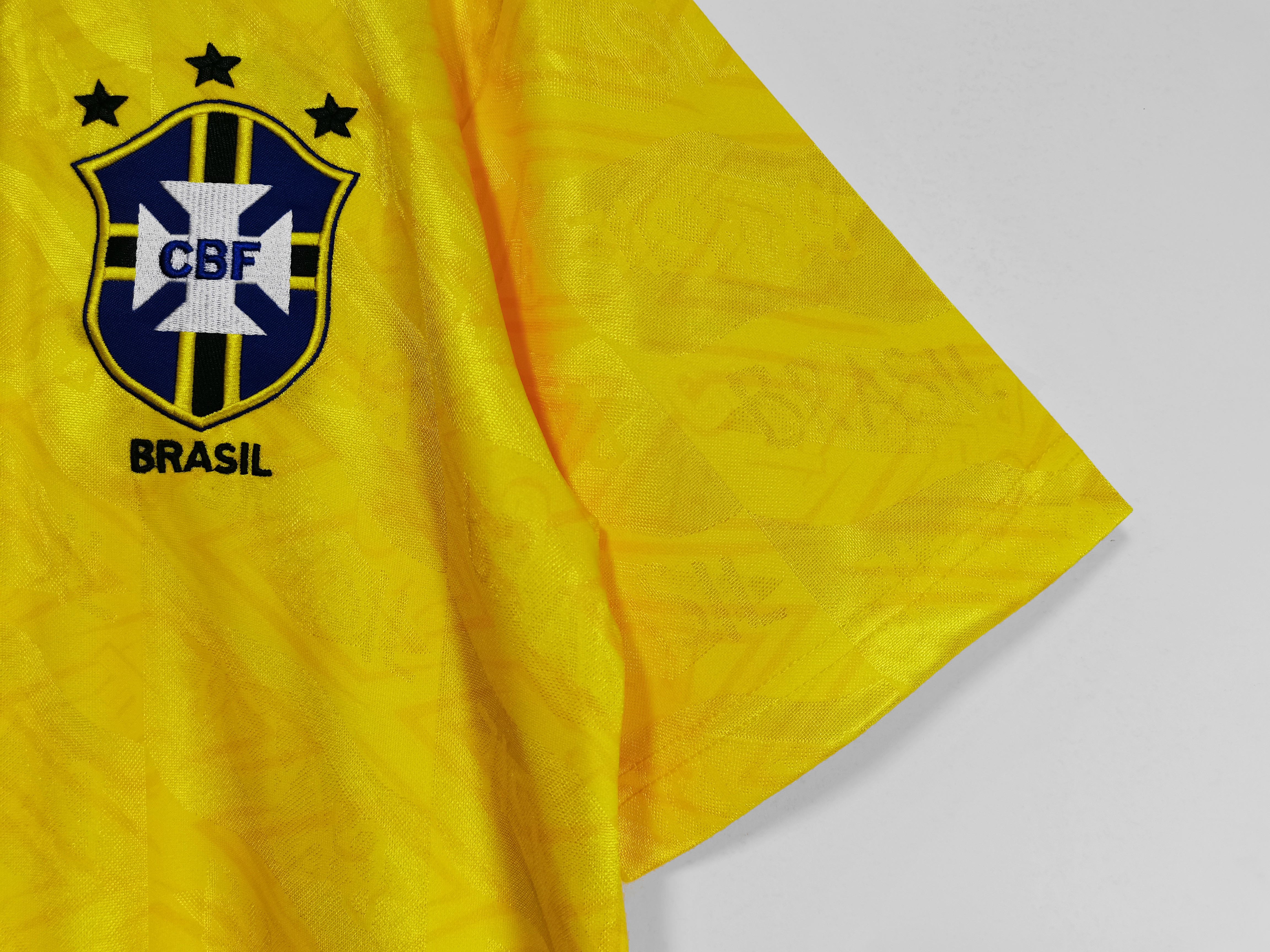 1991/93 Brazil home national team retro jersey