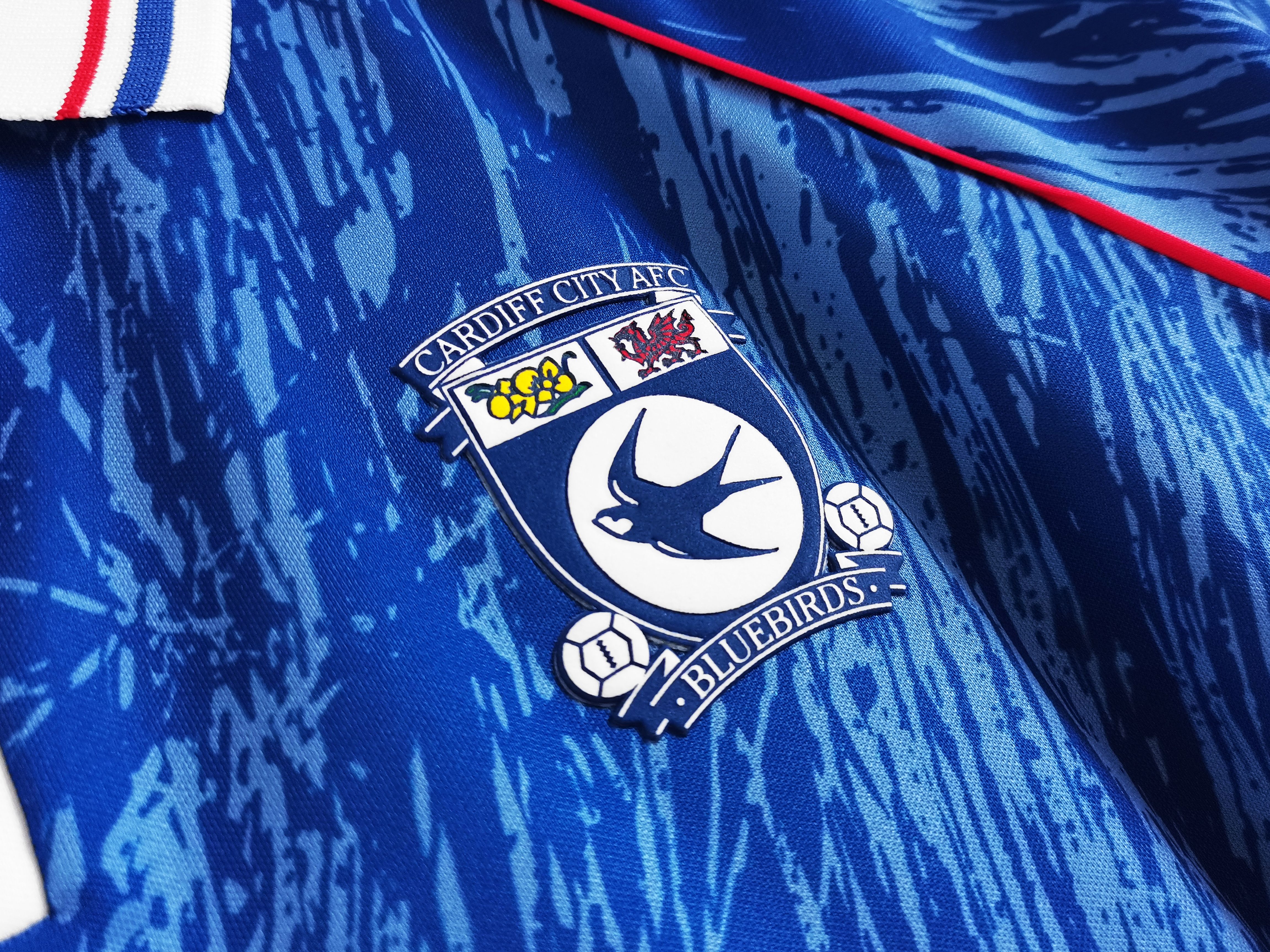 1990 Cardiff City home vintage shirt