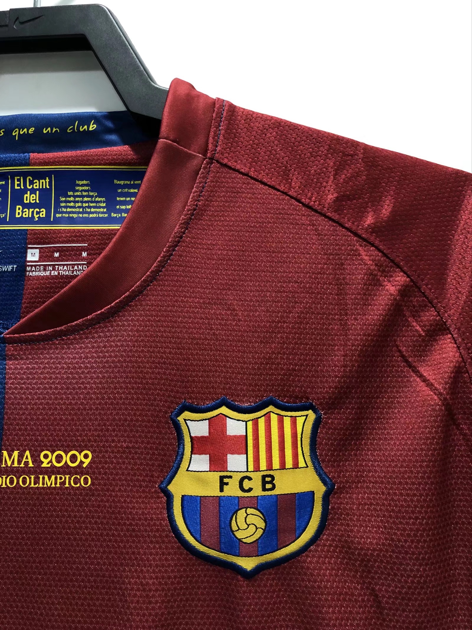 2008/09 Barcelona home short-sleeved UEFA Champions League version retro football jersey