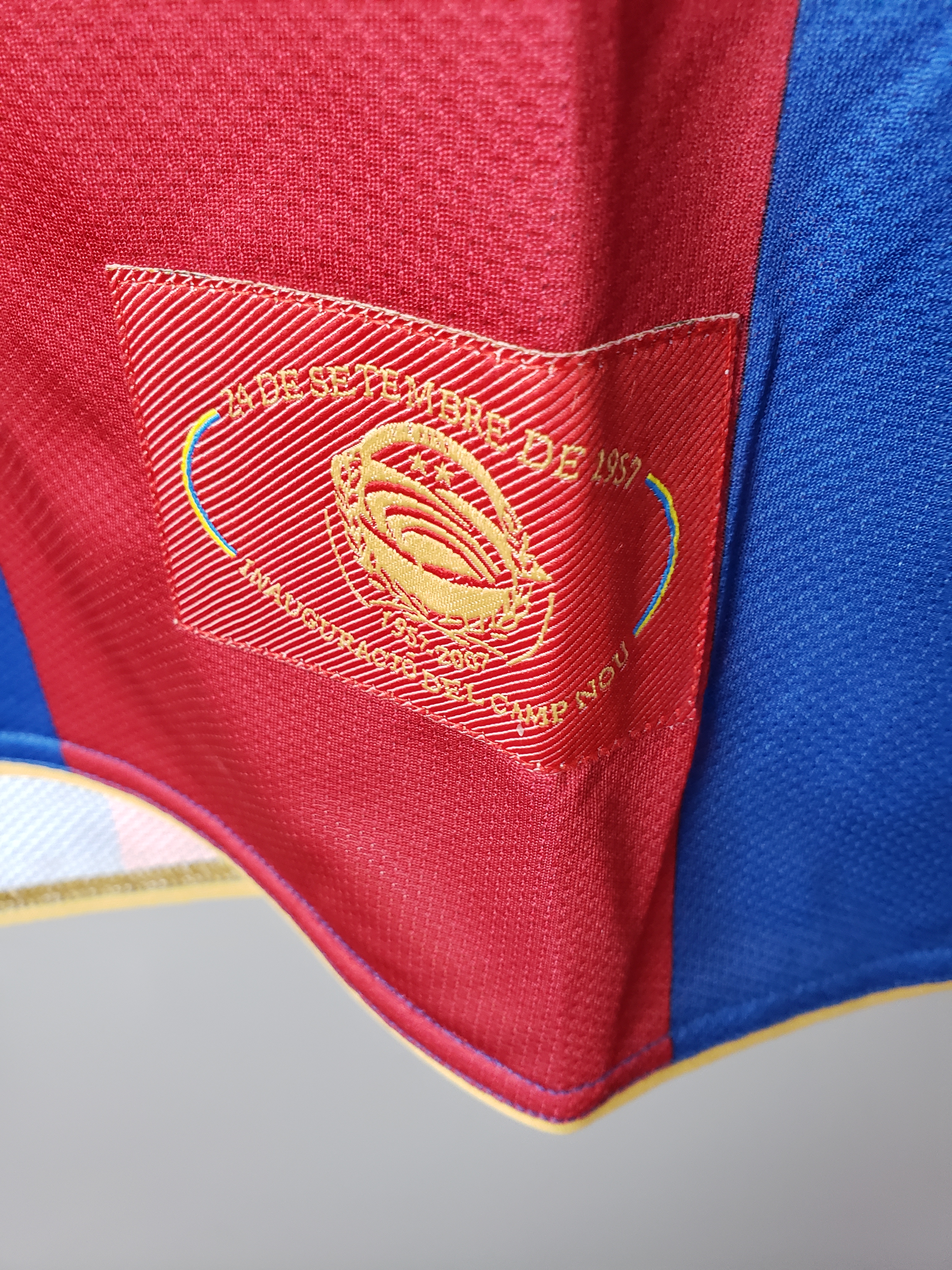 2007/08 Barcelona Home Long Sleeve Vintage Shirts