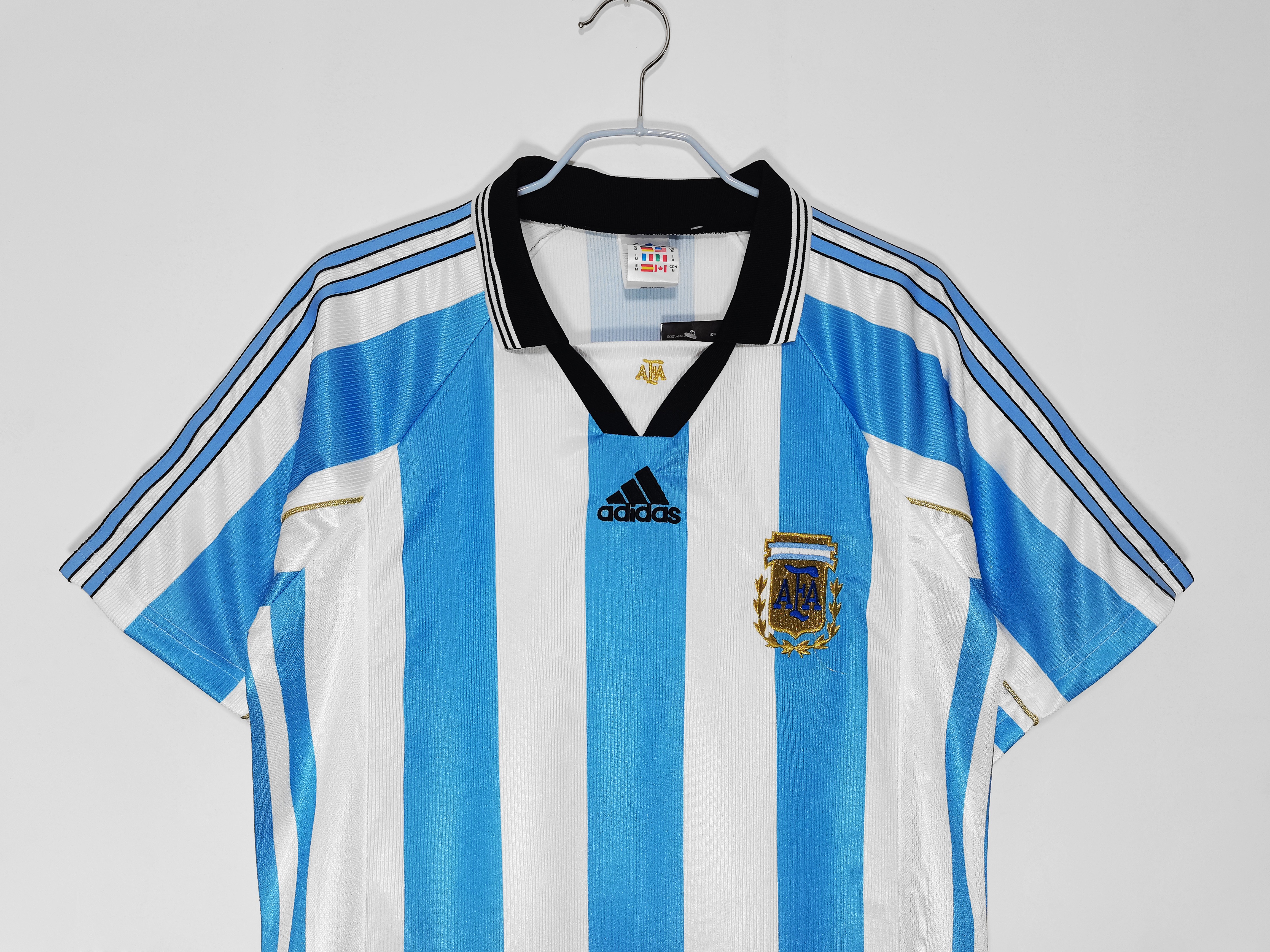 1998/99 Argentina home national team retro football jersey