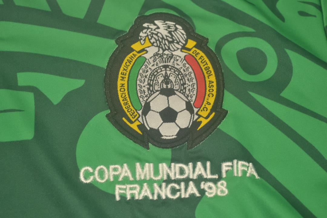 1998 Mexico Home Long Sleeve Retro Shirt