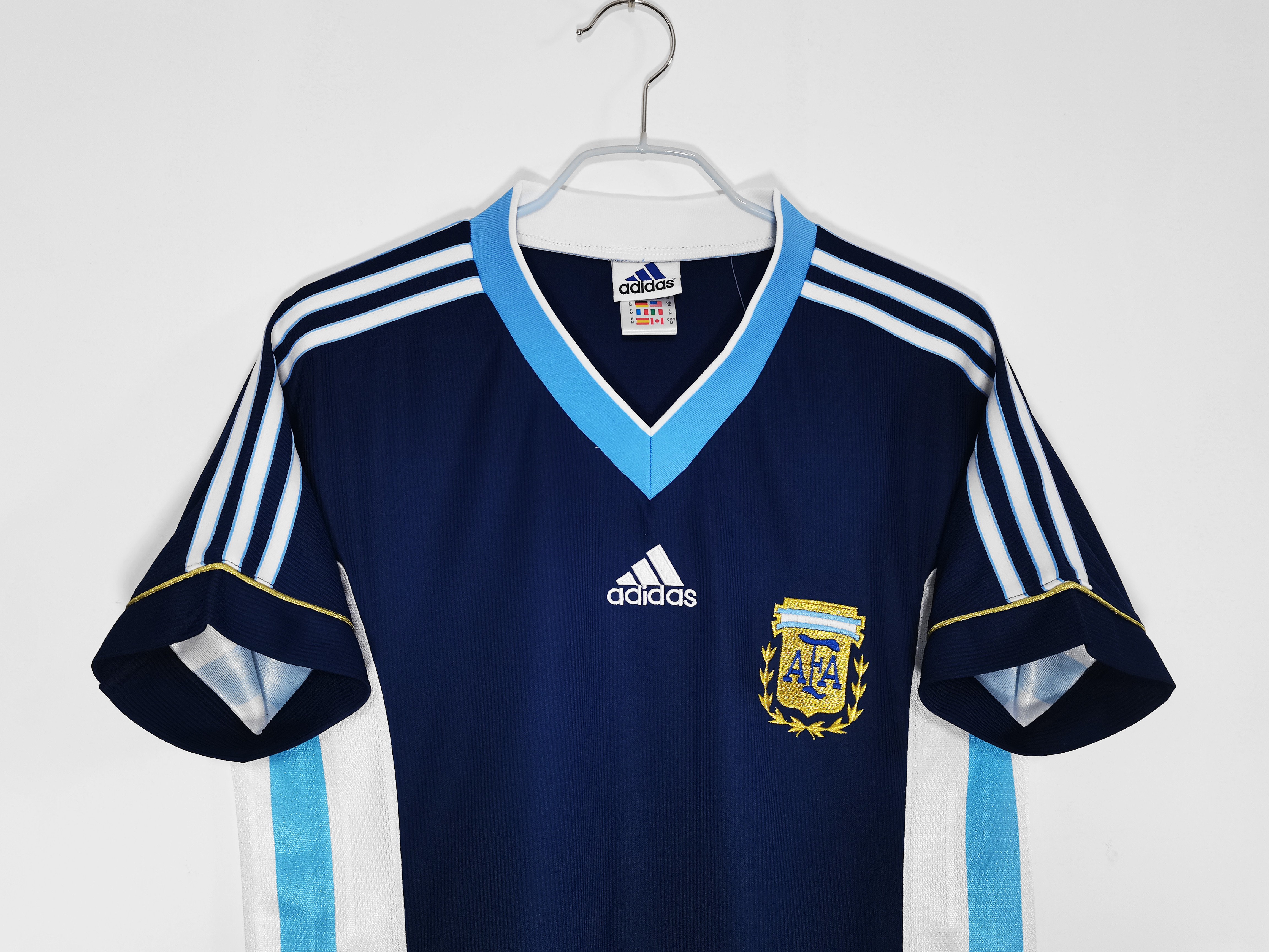 1998 Argentina away national team retro jersey