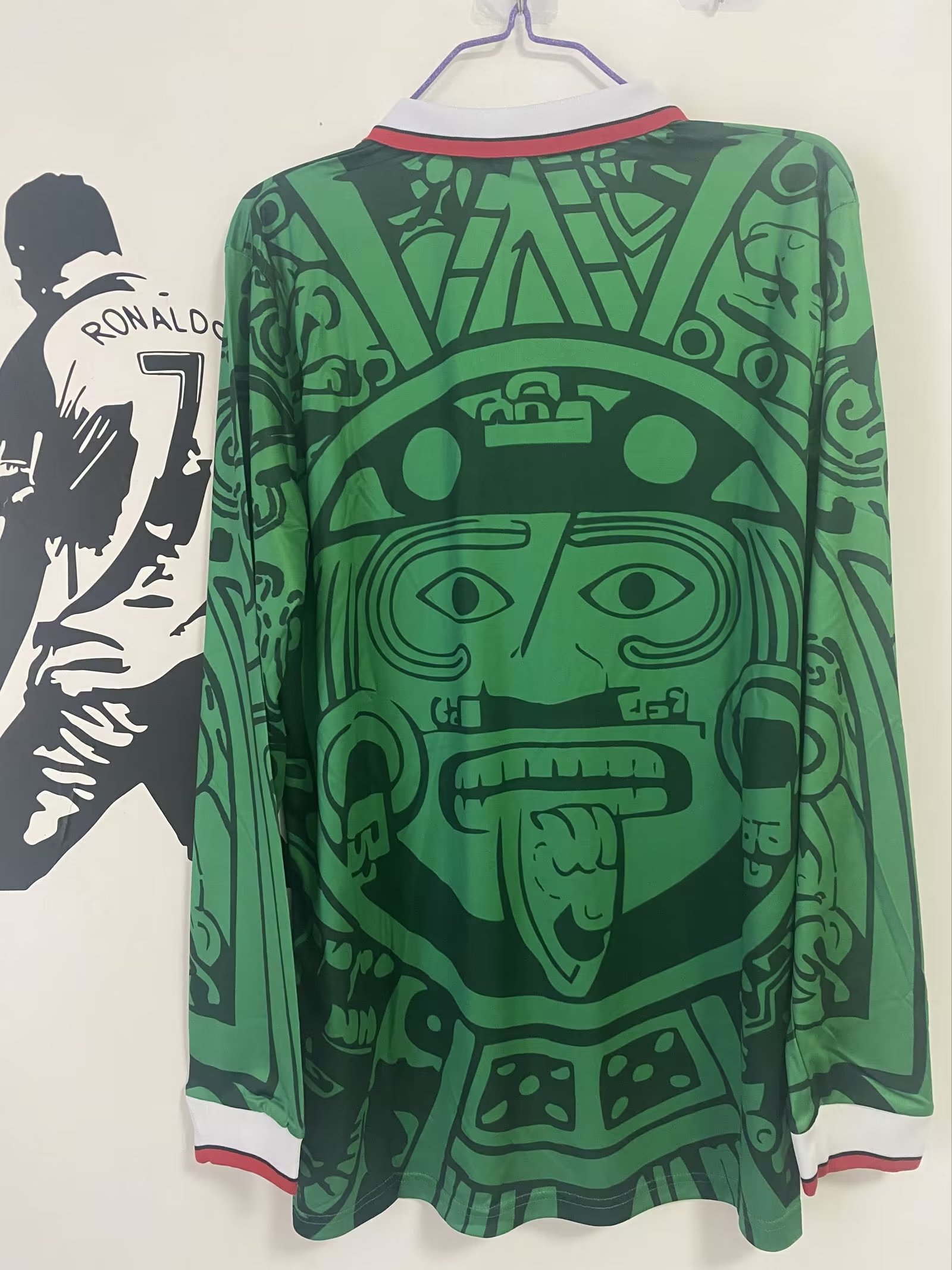 1998 Mexico Home Long Sleeve Retro Shirt