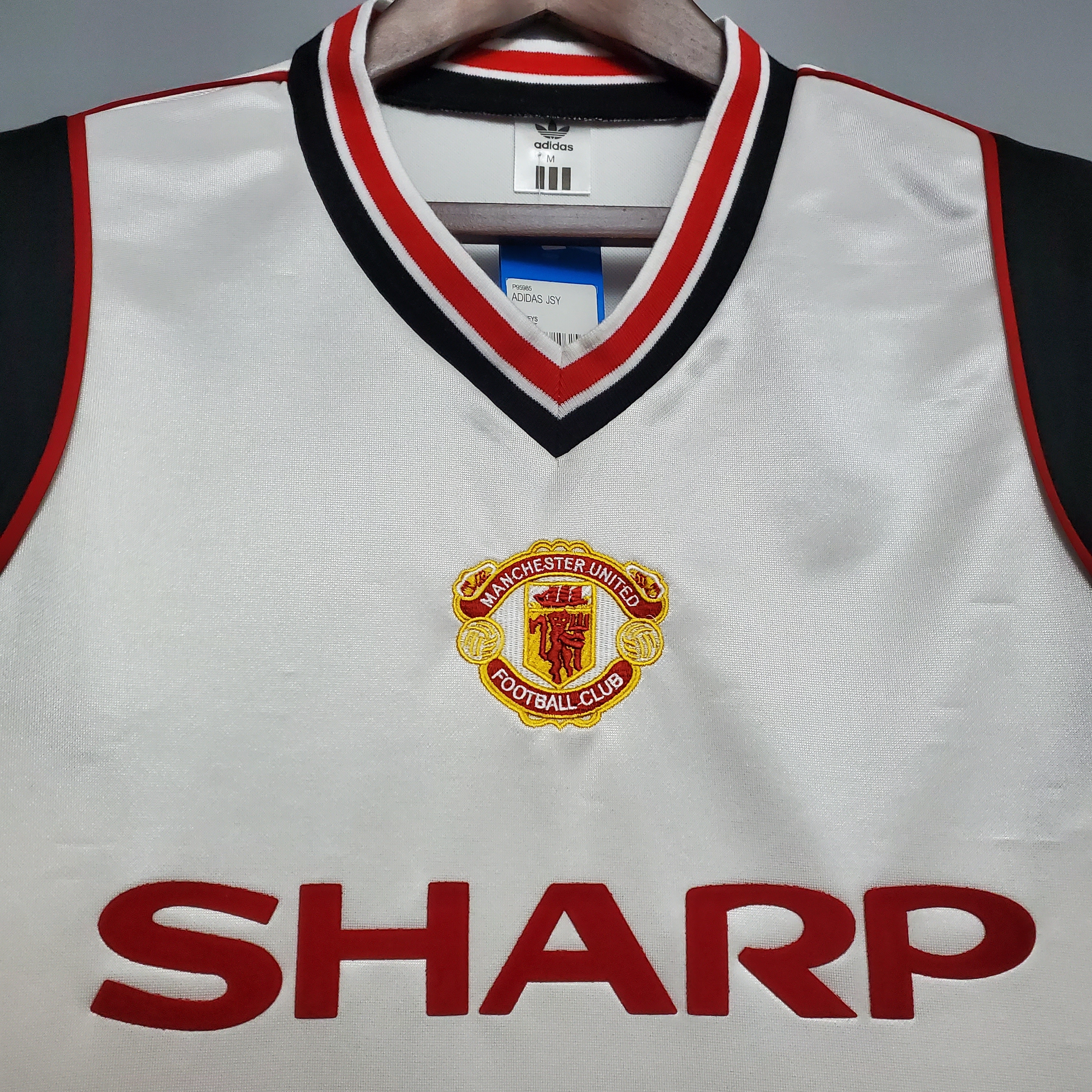 1985 MUFC Manchester United Away  Vintage Shirt M-U