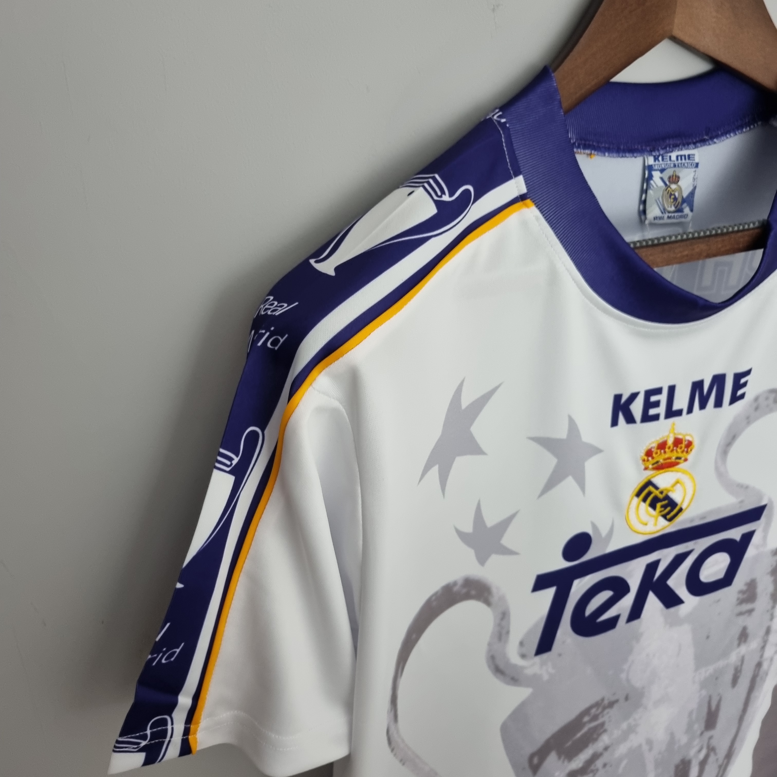 1997/98 Real Madrid Champions League 7 Champion  Retro Shirt