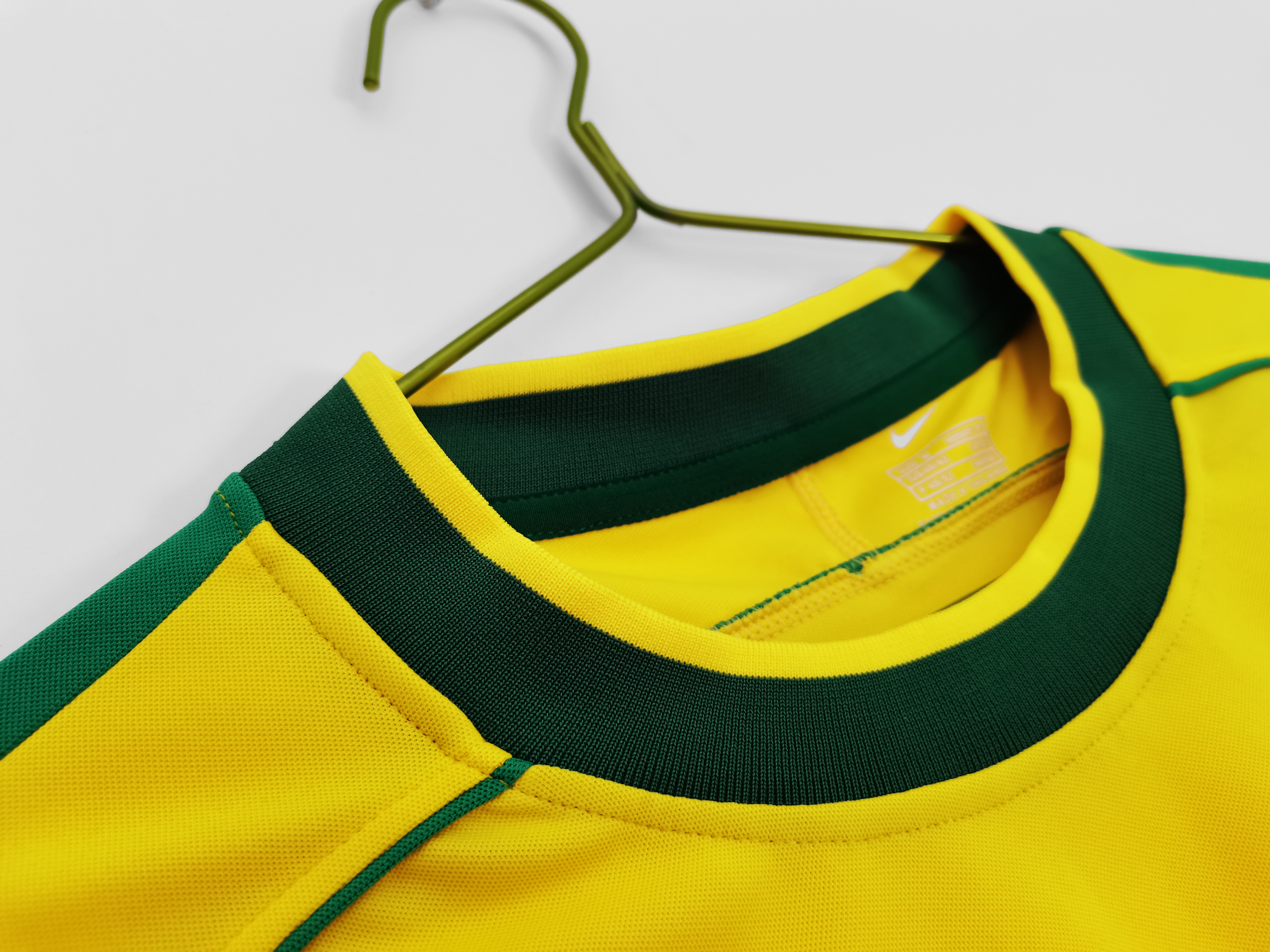 1998 Brazil home national team retro football jersey