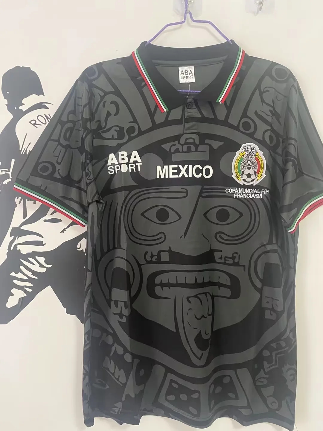 1998 Mexico black retro shirt