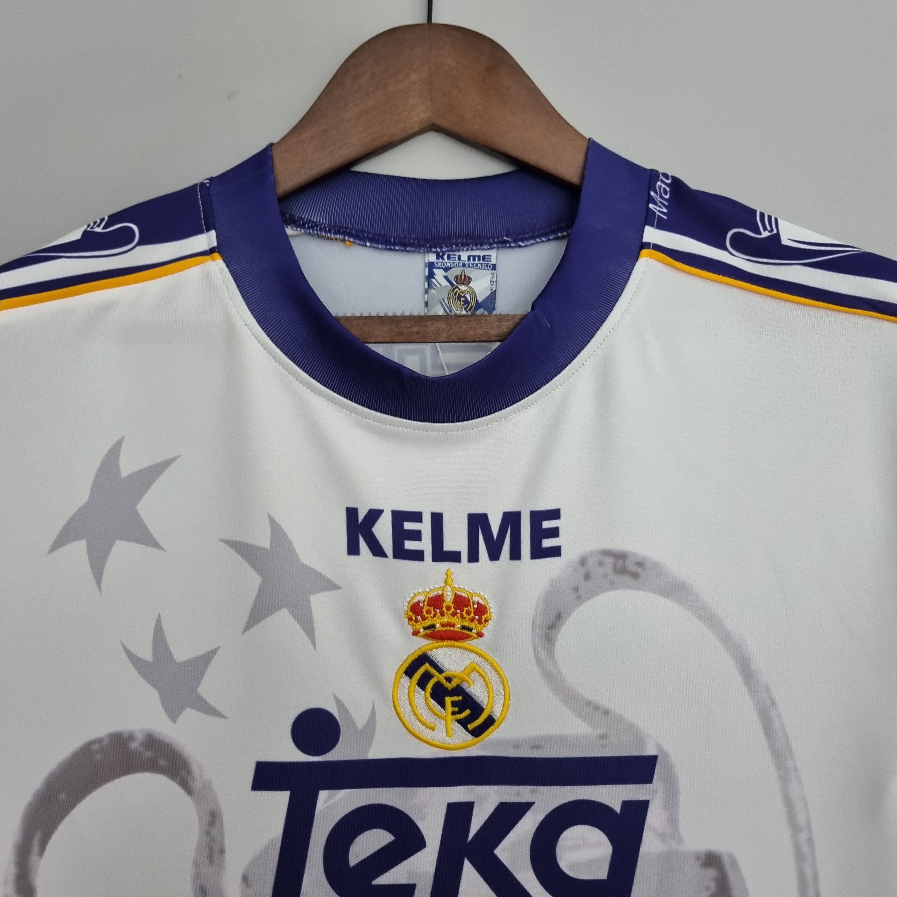 1997/98 Real Madrid Champions League 7 Champion  Retro Shirt