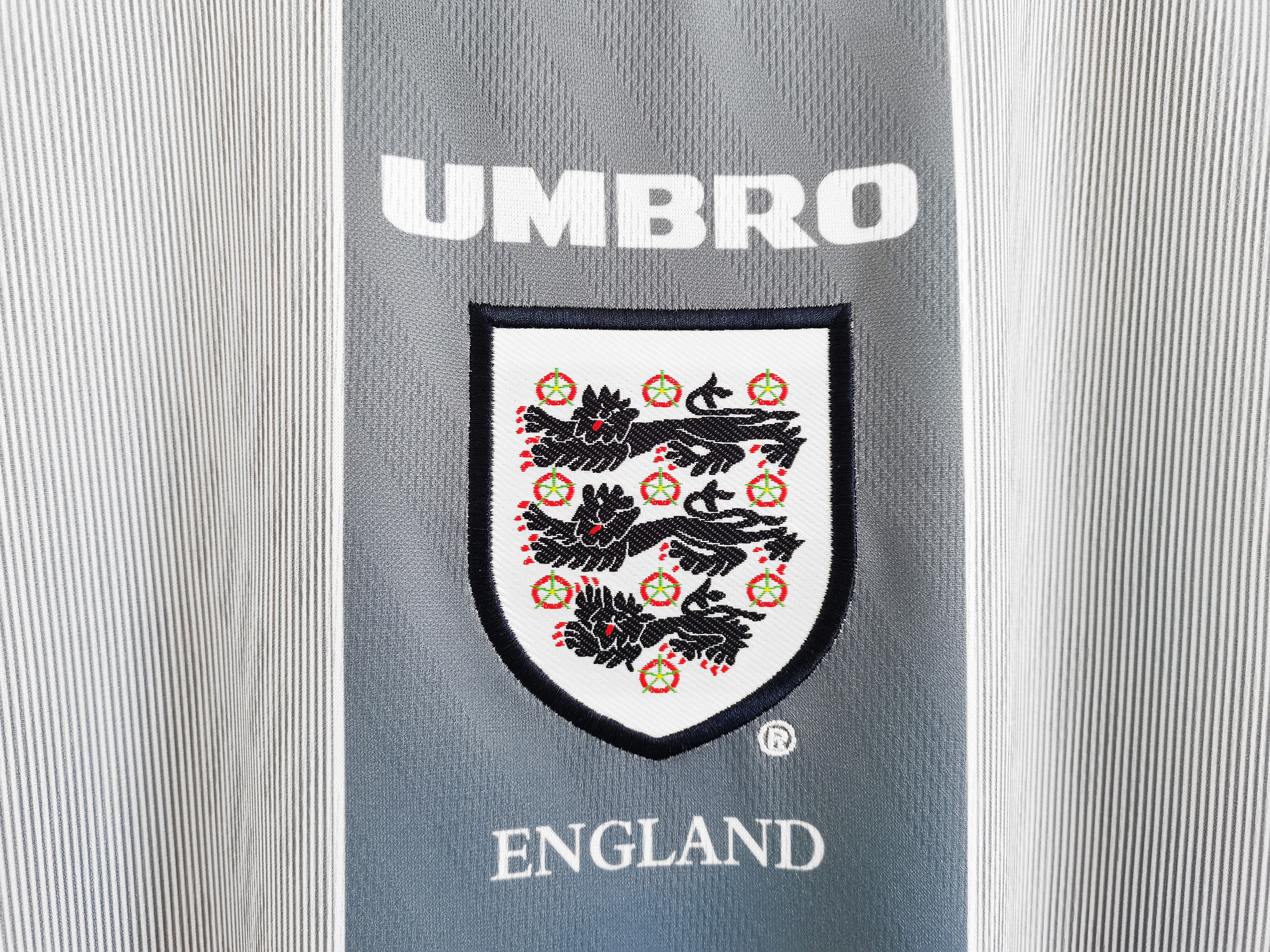 1996 England Away National Team Retro Football Jersey