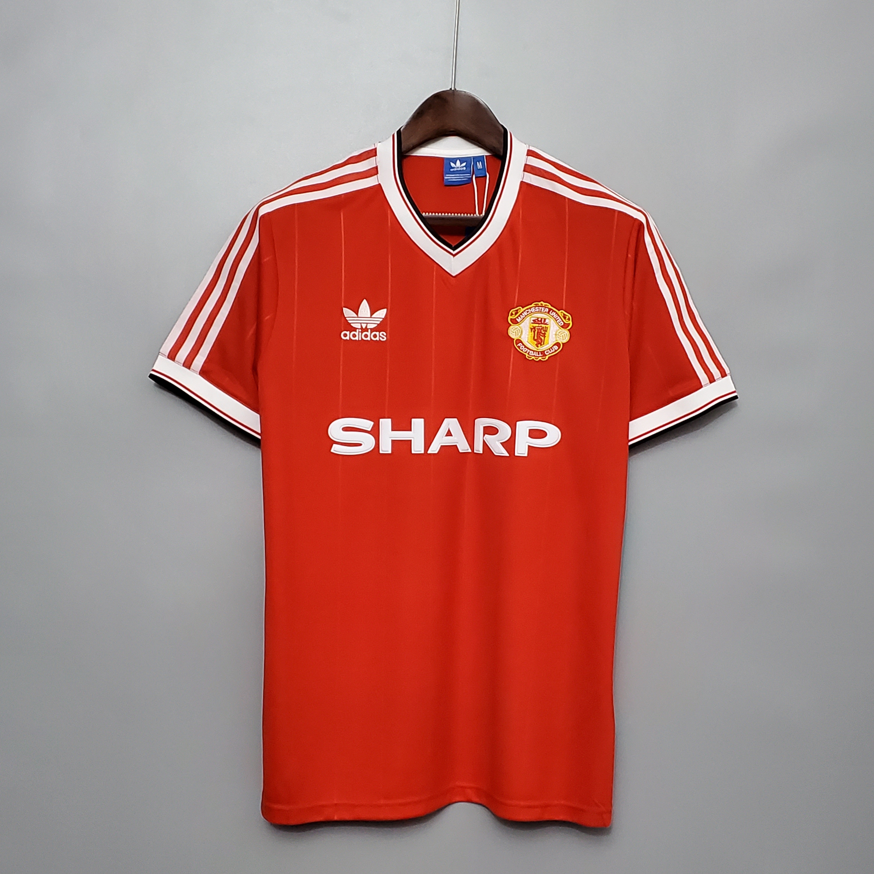 1984 Red Manchester United MUFC Vintage Shirt M-U