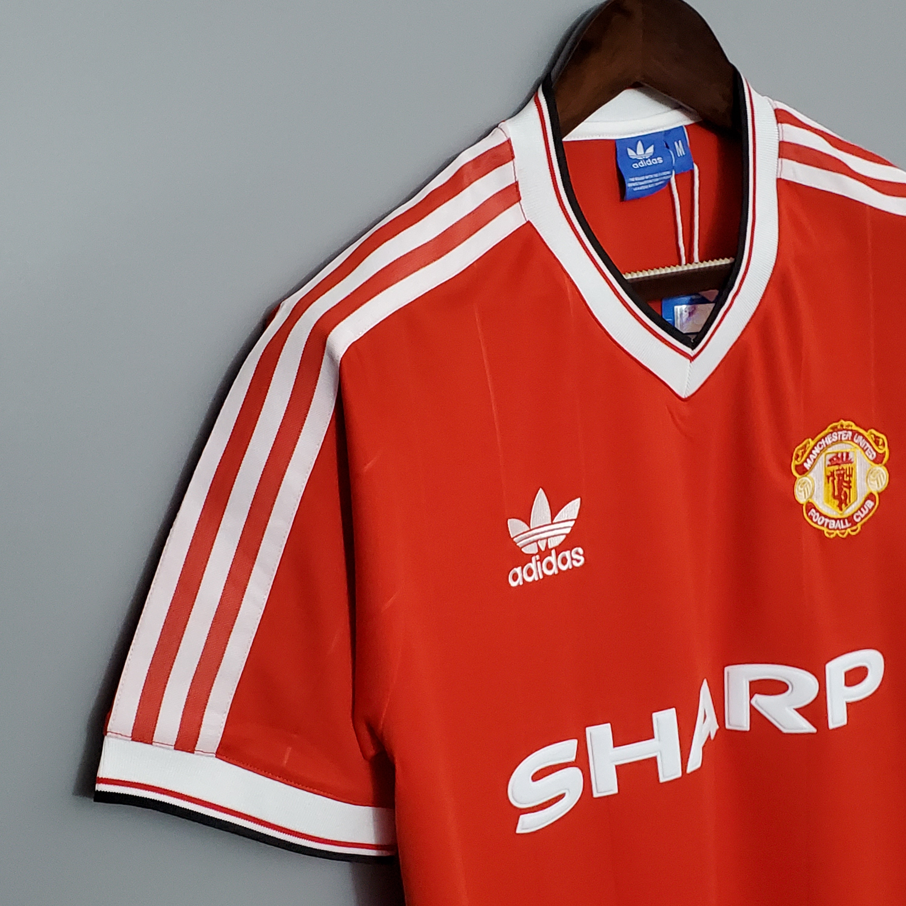 1984 Red Manchester United MUFC Vintage Shirt M-U